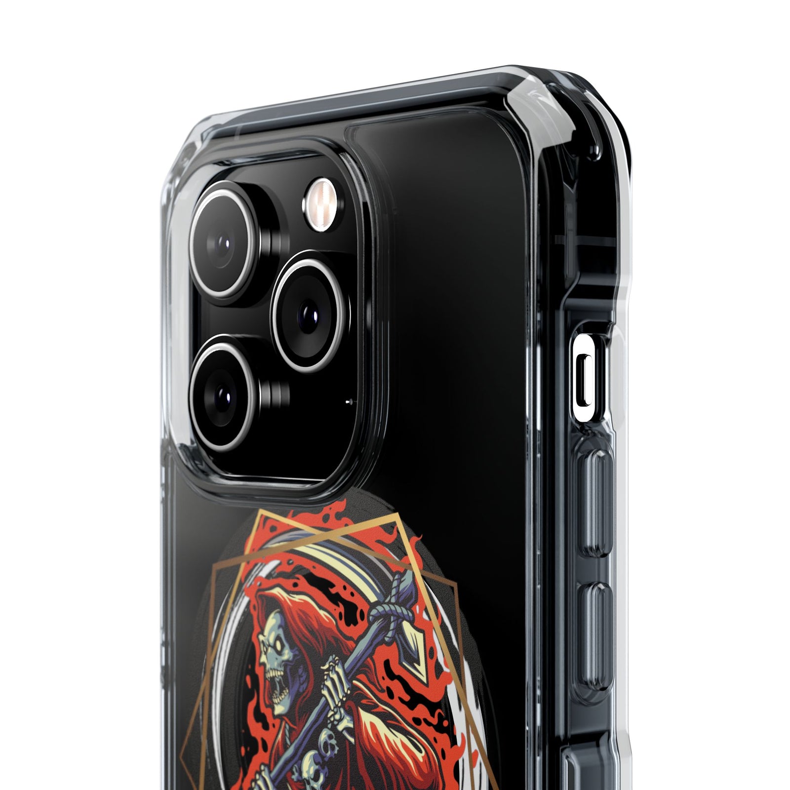 Fiery Reaper - Magnetic Clear iPhone Case