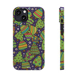 Joyful Christmas Trees – Slim iPhone Case