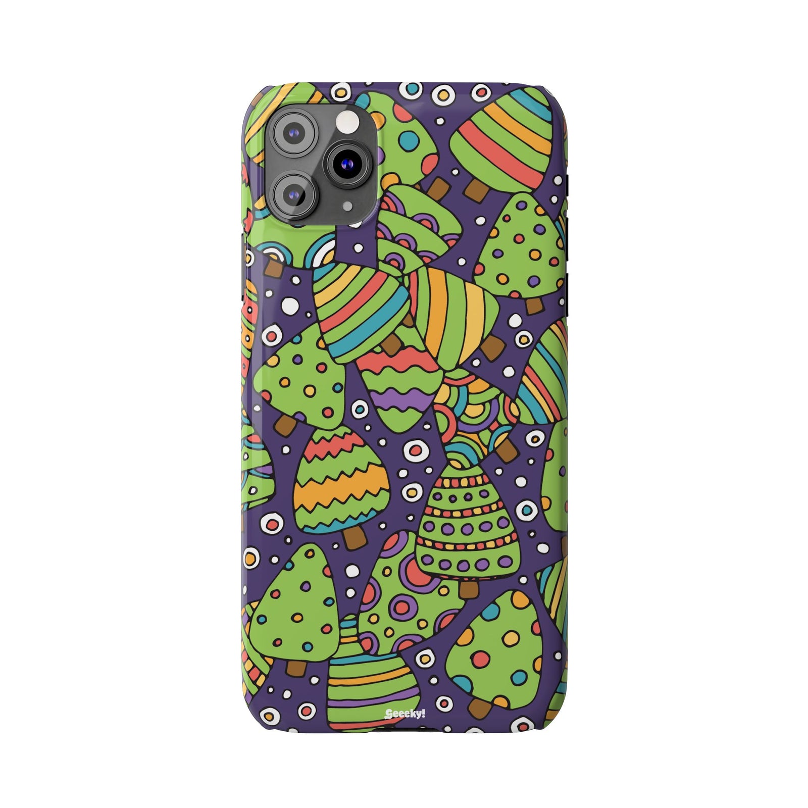 Joyful Christmas Trees – Slim iPhone Case