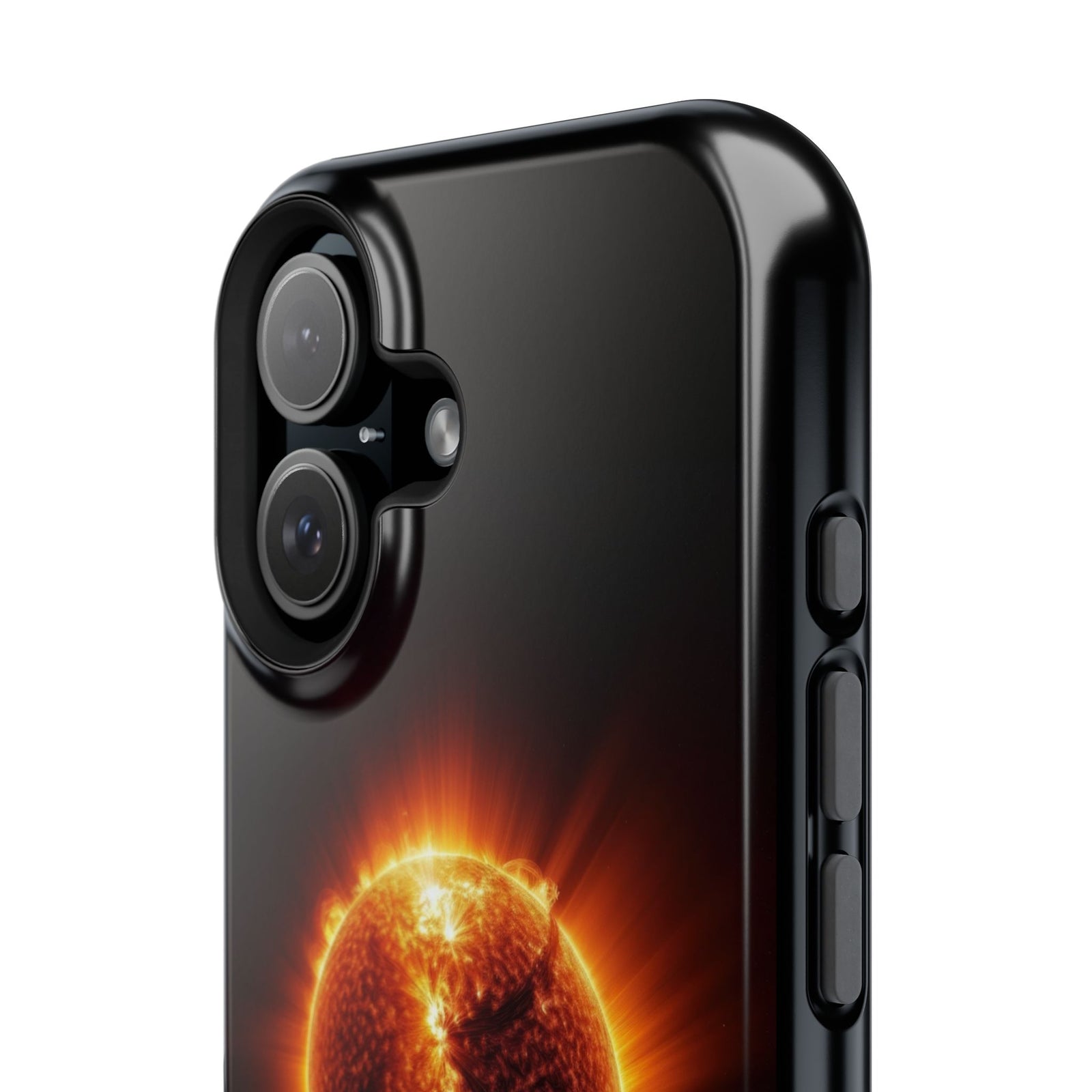 Red Solar Flare – Magnetic Tough iPhone Case