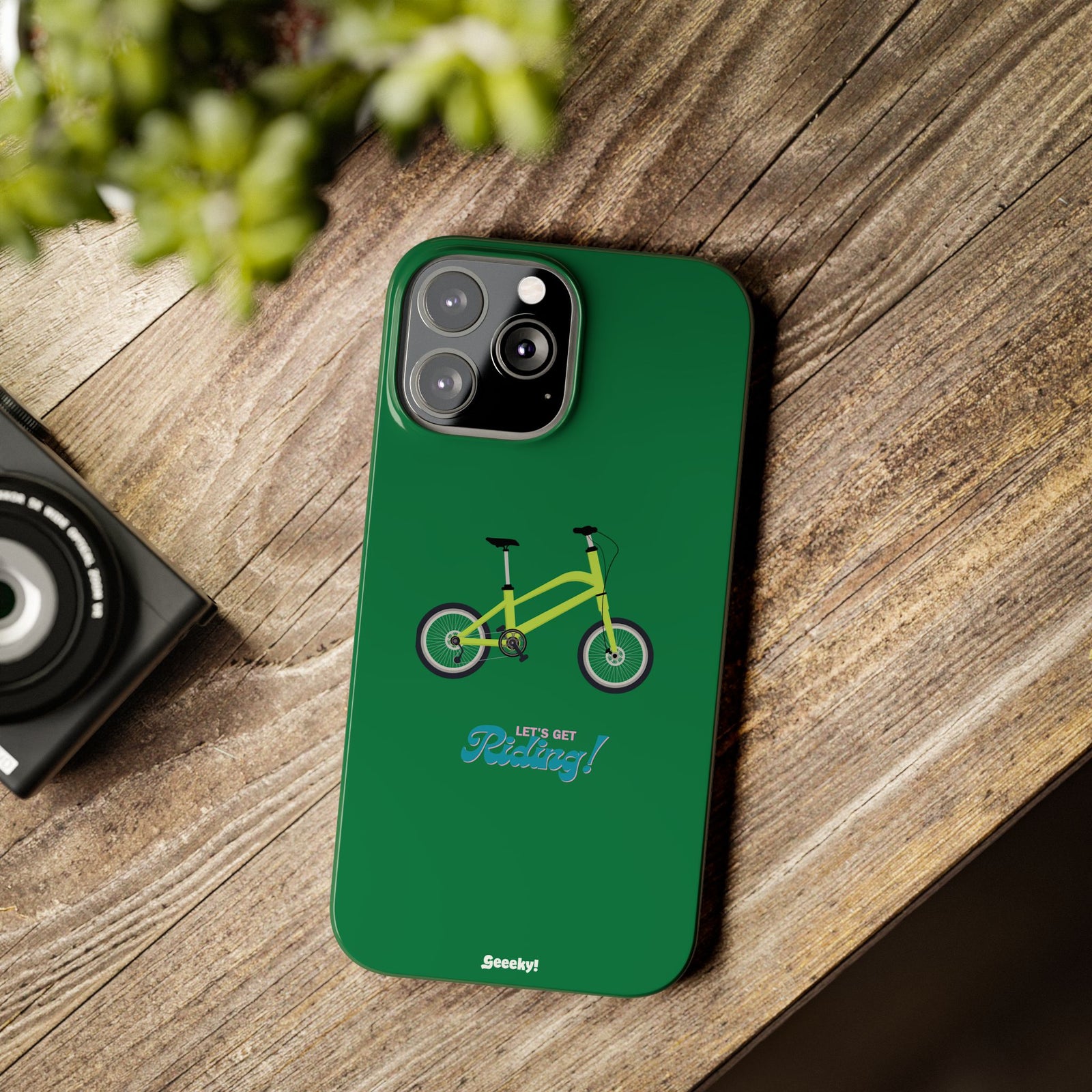 Riding in Racing Green – Slim iPhone Case