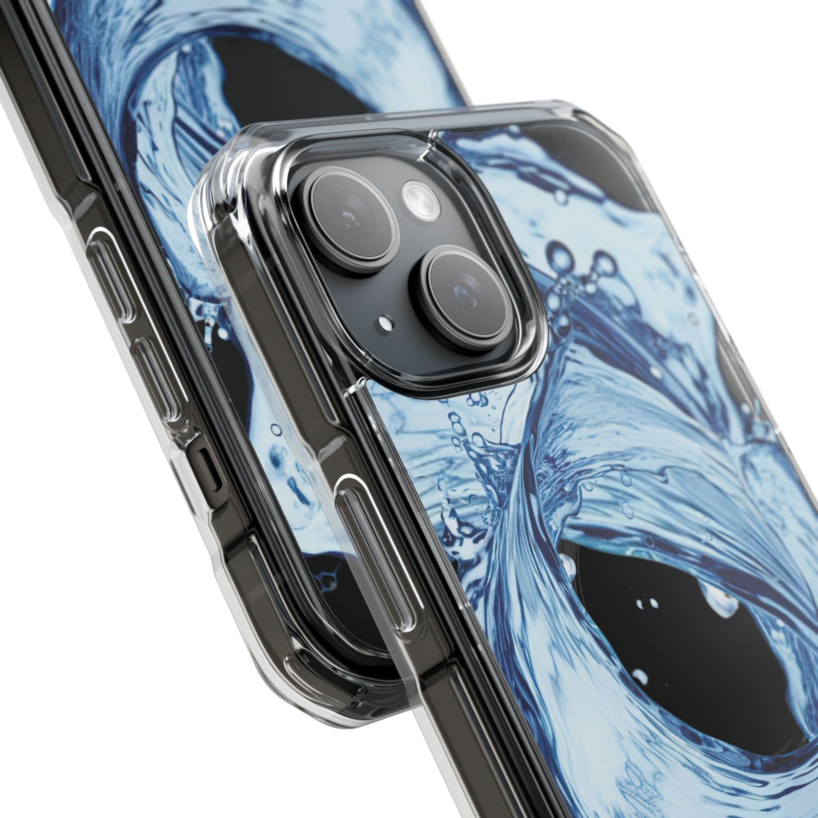 Aqua Surge - Magnetic Clear iPhone Case