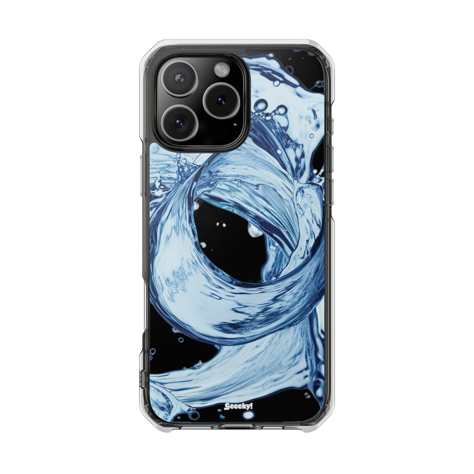 Aqua Surge - Magnetic Clear iPhone Case