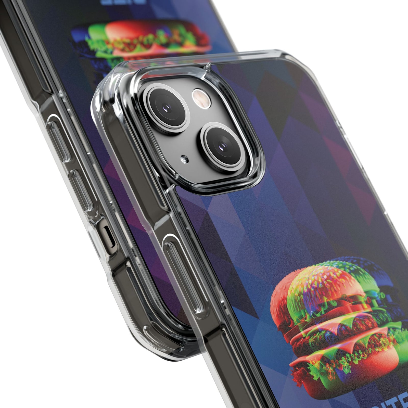 Prismatic Burger - Magnetic Clear iPhone Case