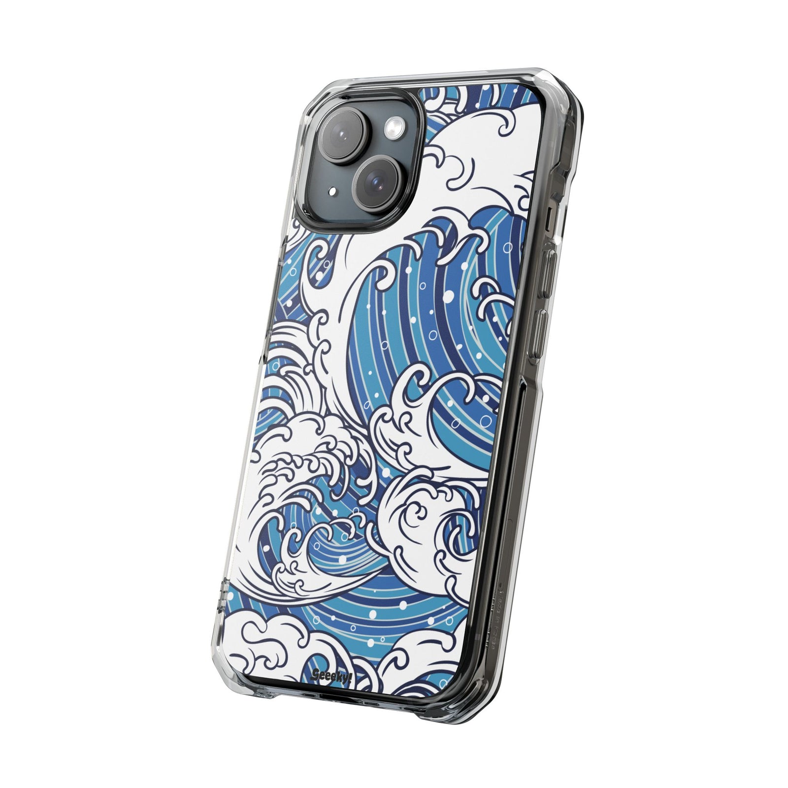 Umi-Nami – Japanese Wave - Magnetic Clear iPhone Case