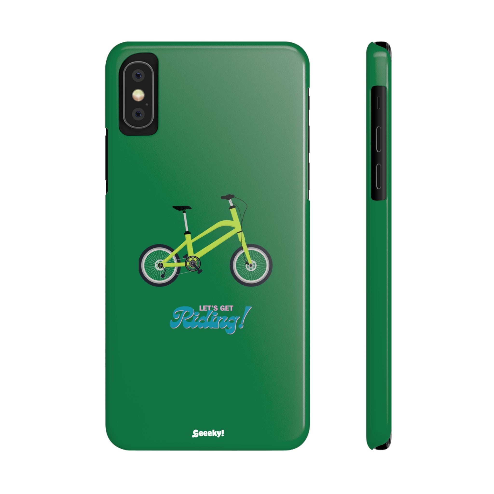 Riding in Racing Green – Slim iPhone Case