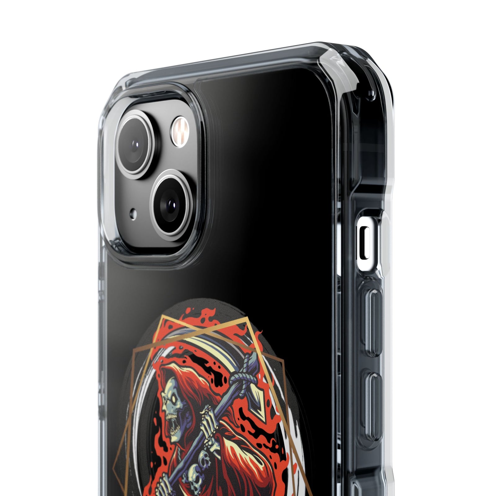 Fiery Reaper - Magnetic Clear iPhone Case