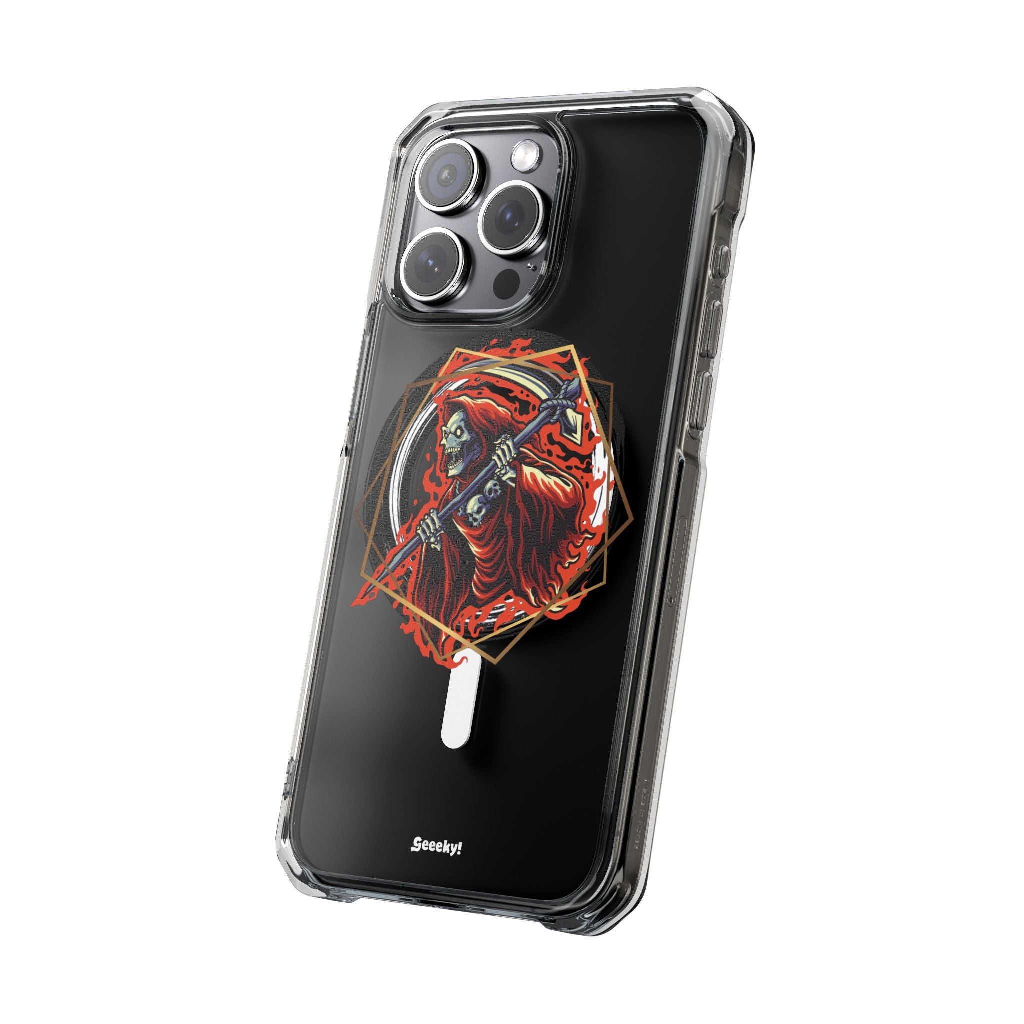 Fiery Reaper - Magnetic Clear iPhone Case