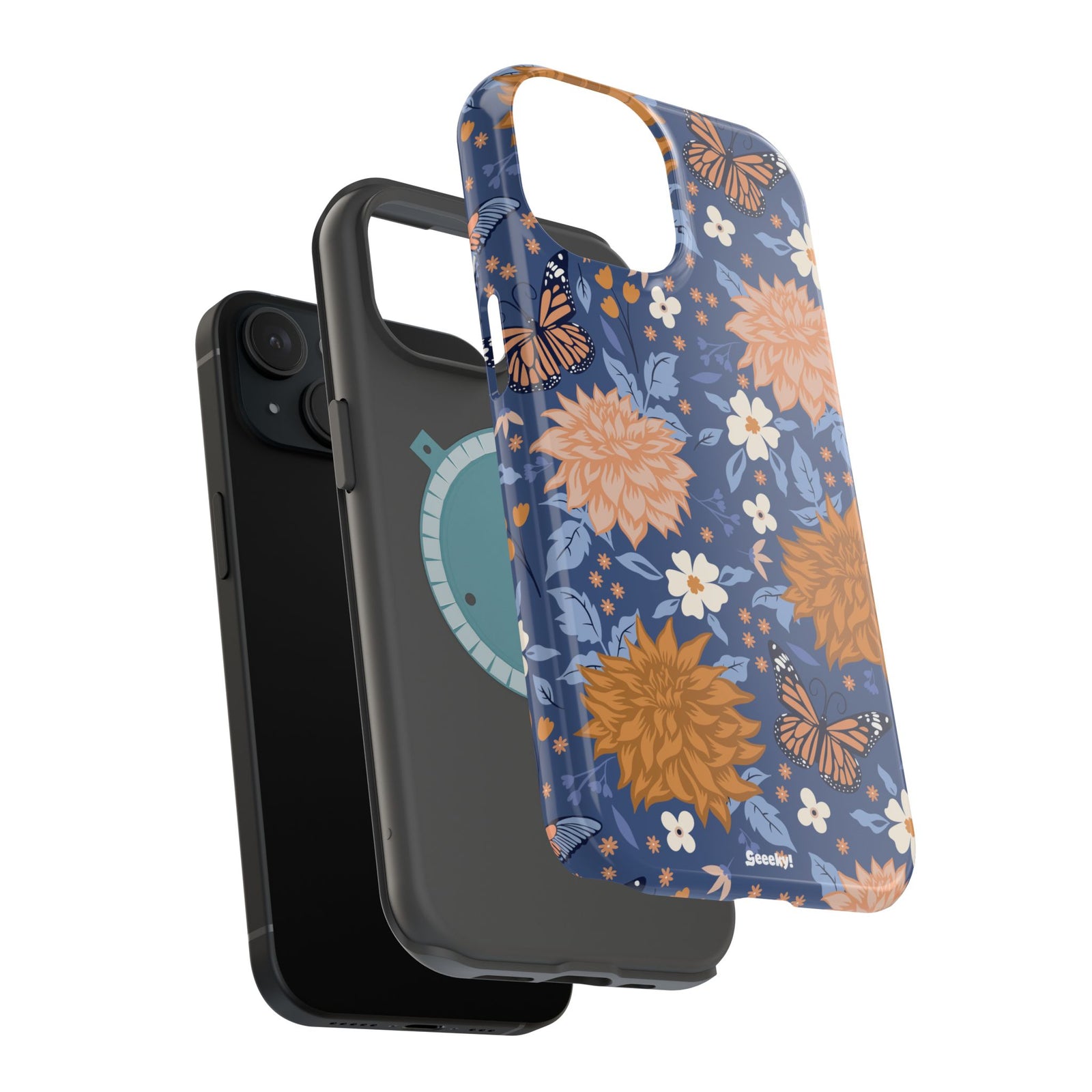 Floral Bliss – Magnetic Tough iPhone Case