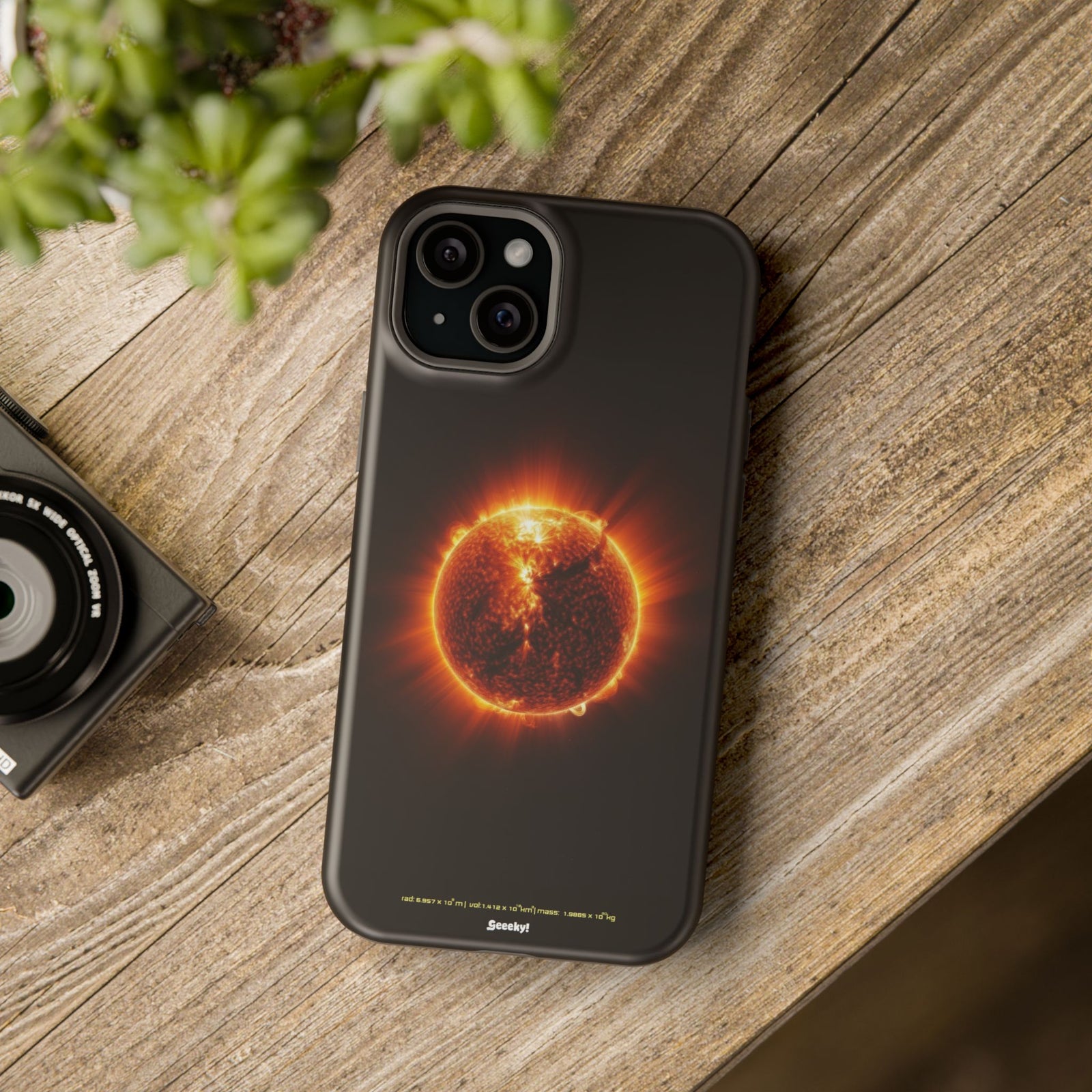 Red Solar Flare – Magnetic Tough iPhone Case