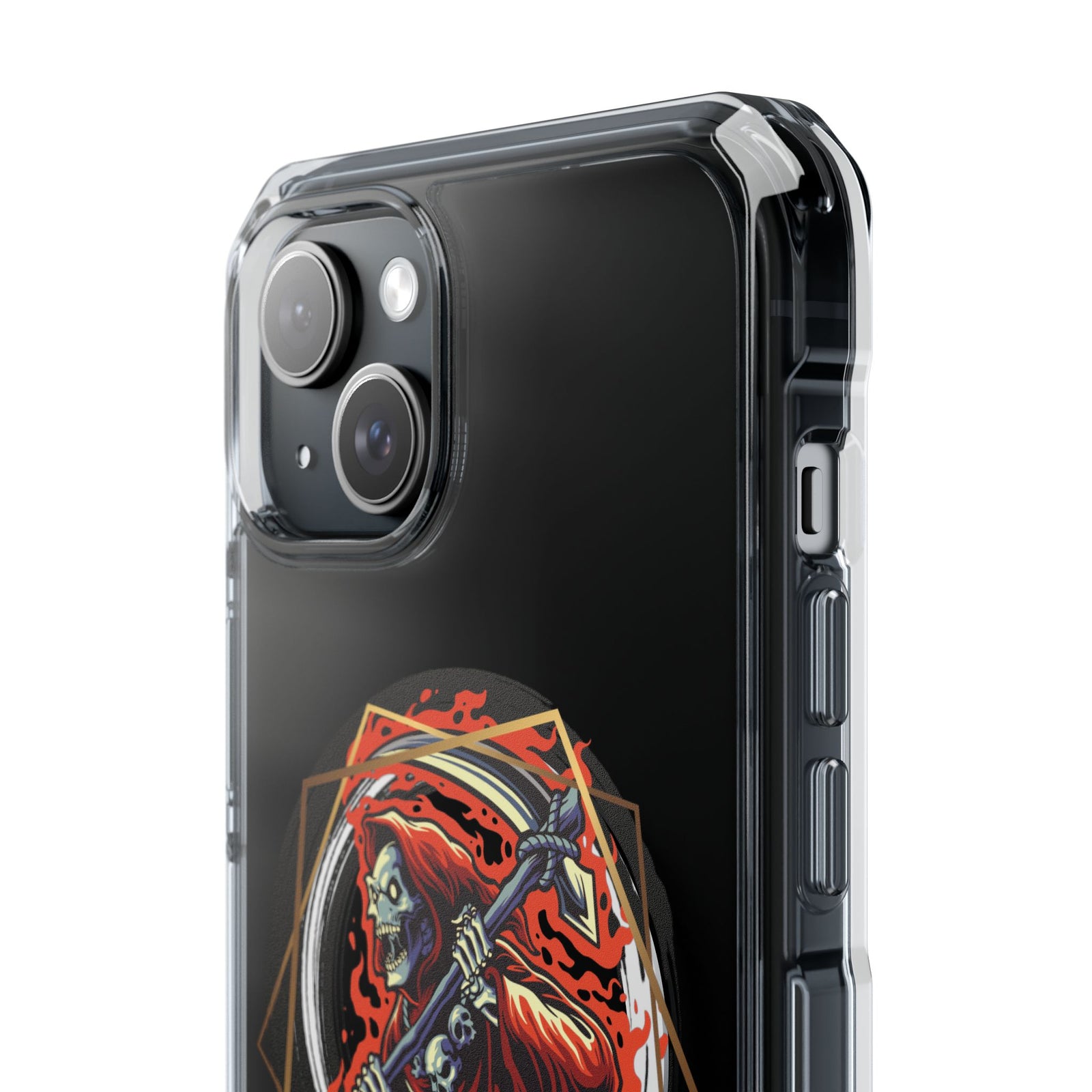 Fiery Reaper - Magnetic Clear iPhone Case