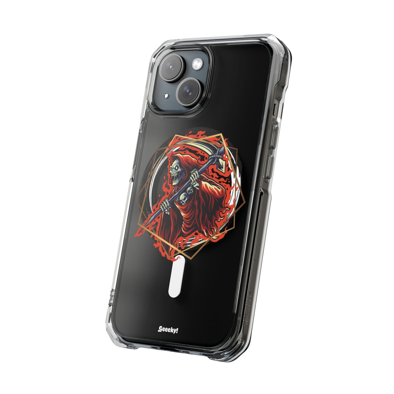 Fiery Reaper - Magnetic Clear iPhone Case