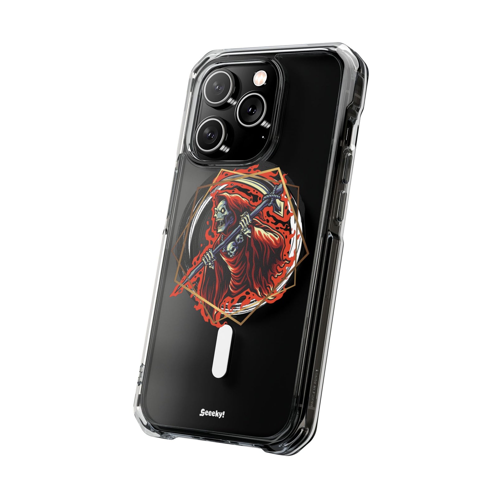 Fiery Reaper - Magnetic Clear iPhone Case