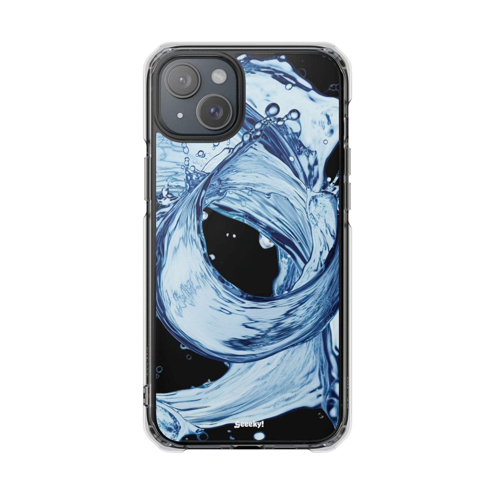 Aqua Surge - Magnetic Clear iPhone Case