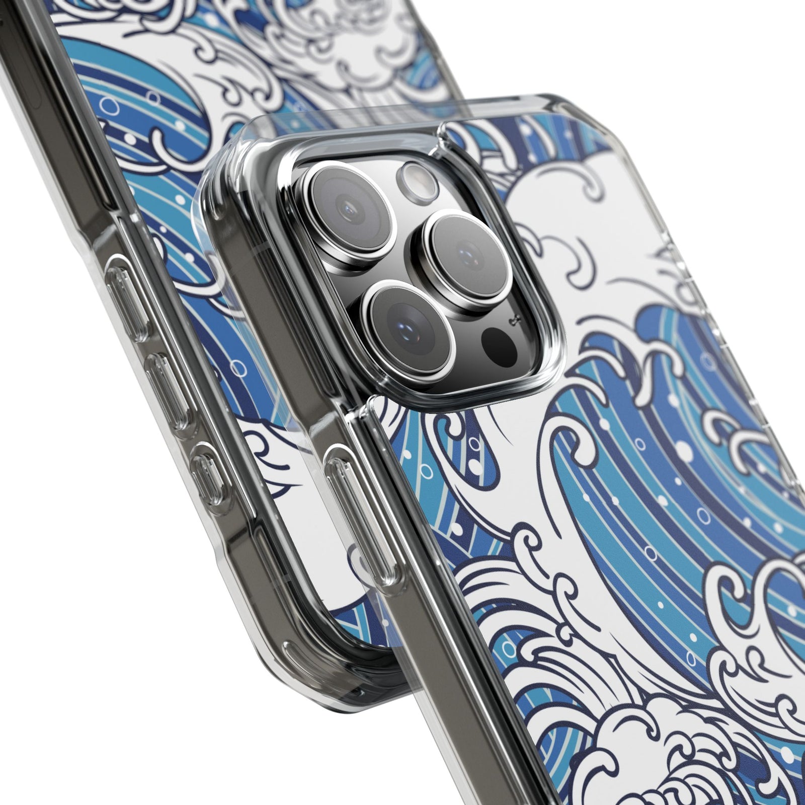 Umi-Nami – Japanese Wave - Magnetic Clear iPhone Case