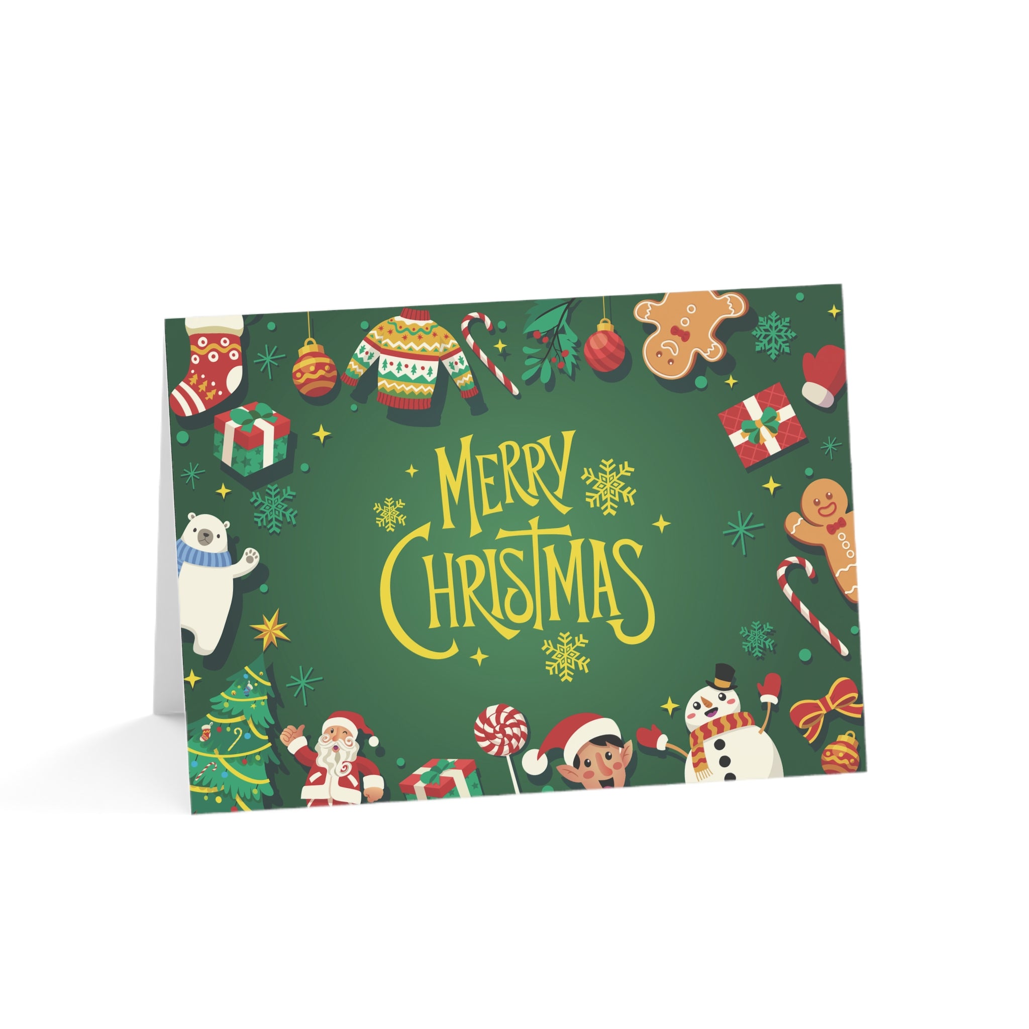 Festive Christmas Greeting Cards (10, 30, and 50 pcs)