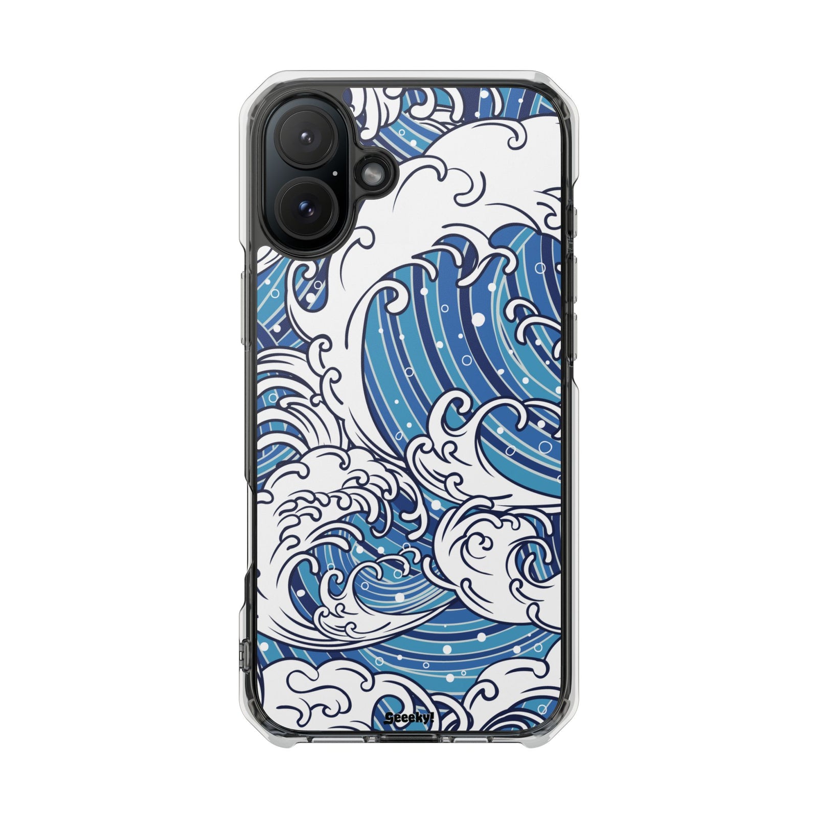 Umi-Nami – Japanese Wave - Magnetic Clear iPhone Case