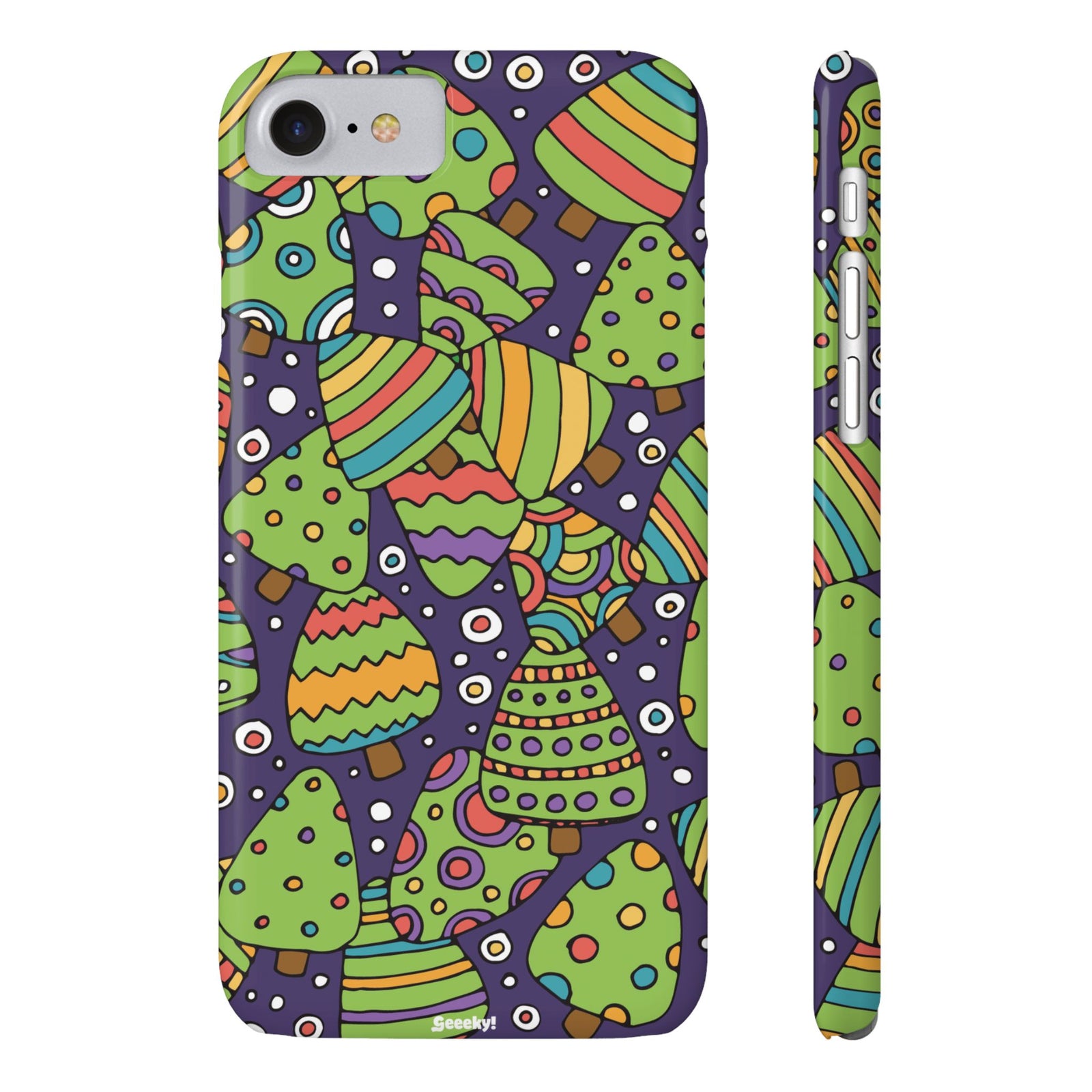 Joyful Christmas Trees – Slim iPhone Case