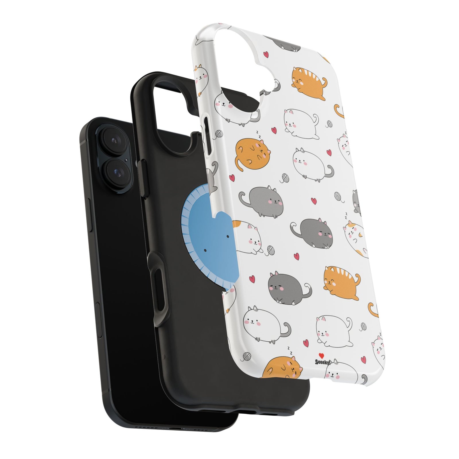 Chubby Cat Cuddle – Magnetic Tough iPhone Case