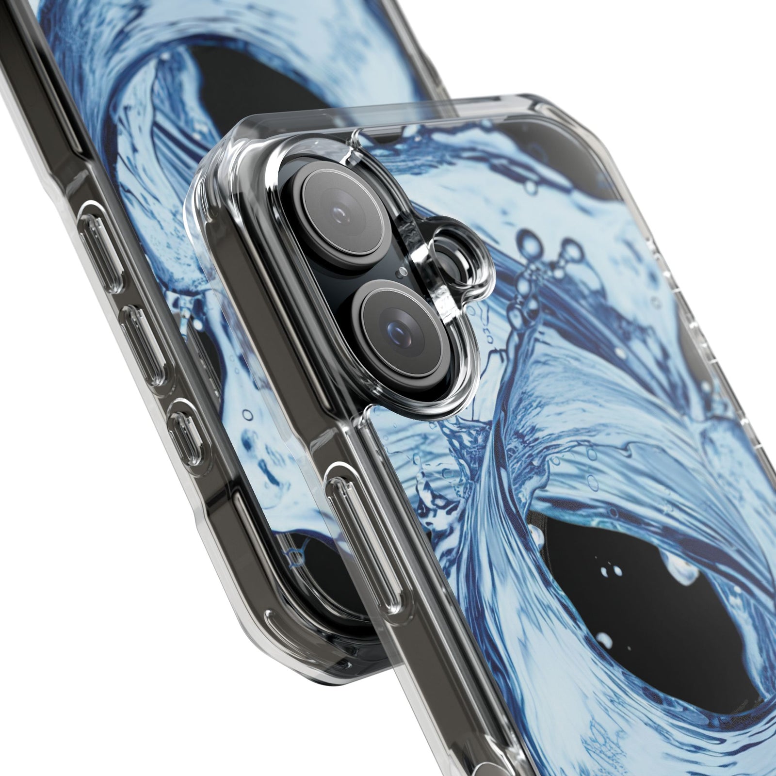 Aqua Surge - Magnetic Clear iPhone Case