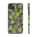 Joyful Christmas Trees – Slim iPhone Case