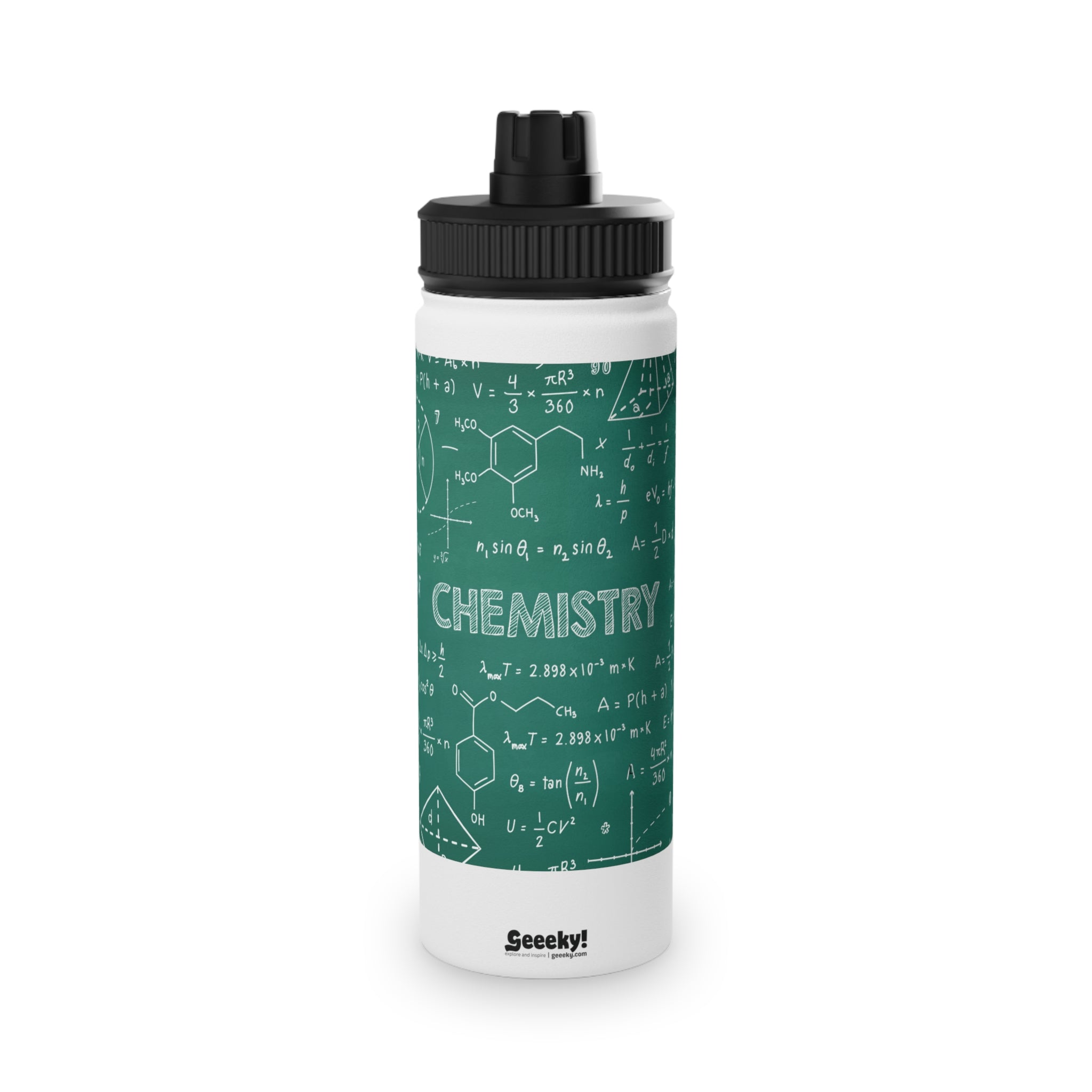 Learning Chemistry – Stainless Steel Water Bottle (18oz)