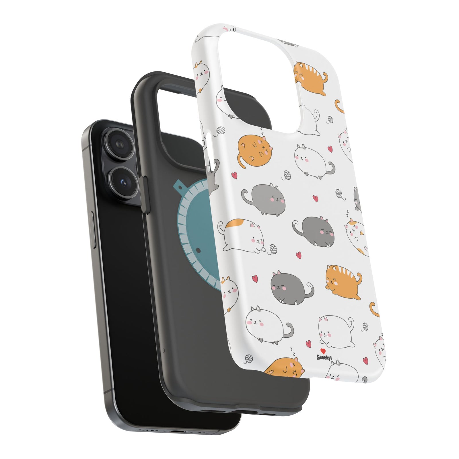 Chubby Cat Cuddle – Magnetic Tough iPhone Case