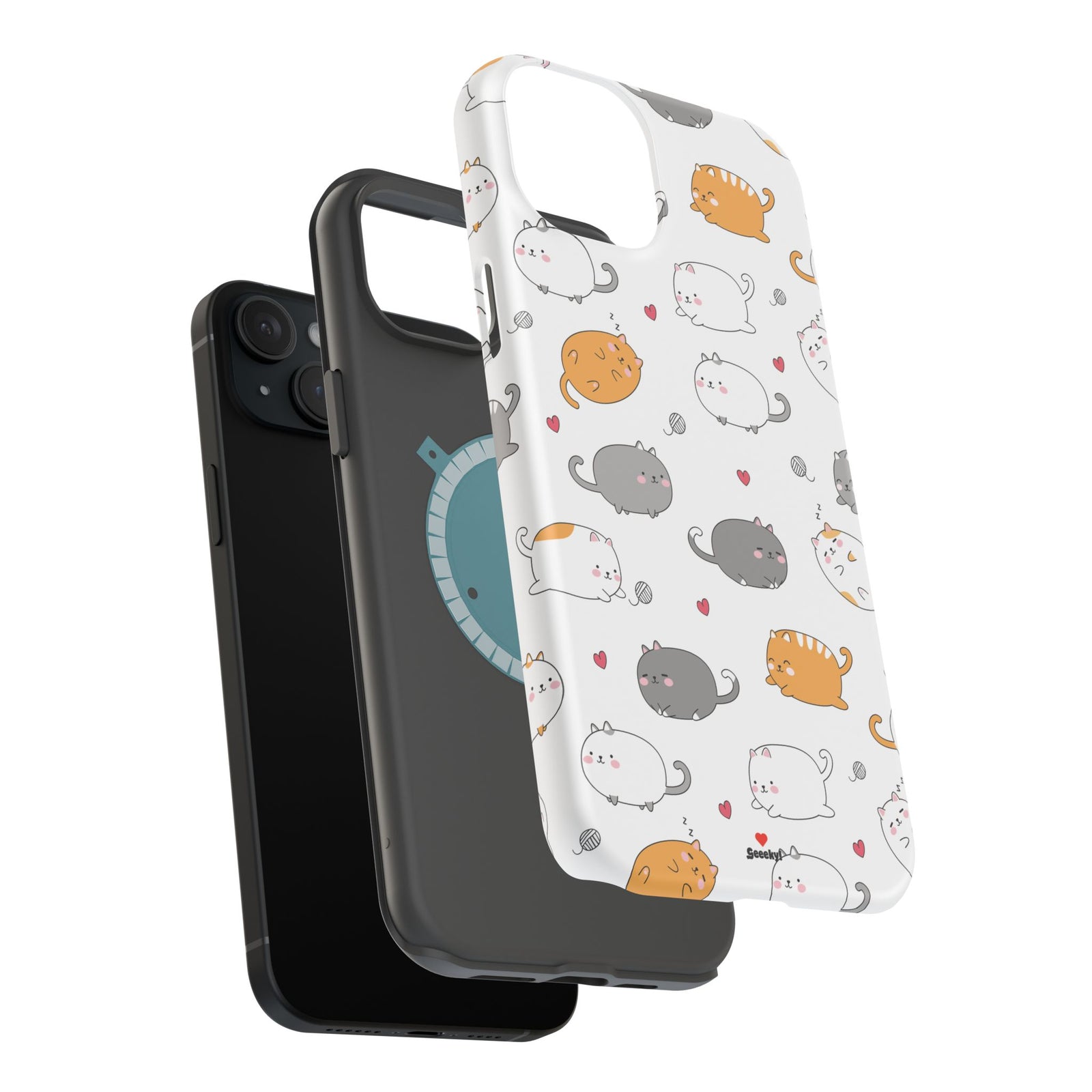 Chubby Cat Cuddle – Magnetic Tough iPhone Case