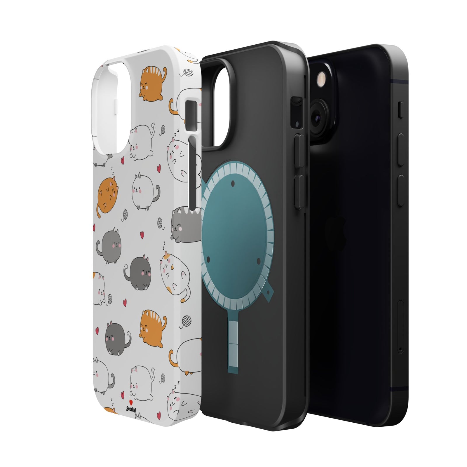 Chubby Cat Cuddle – Magnetic Tough iPhone Case