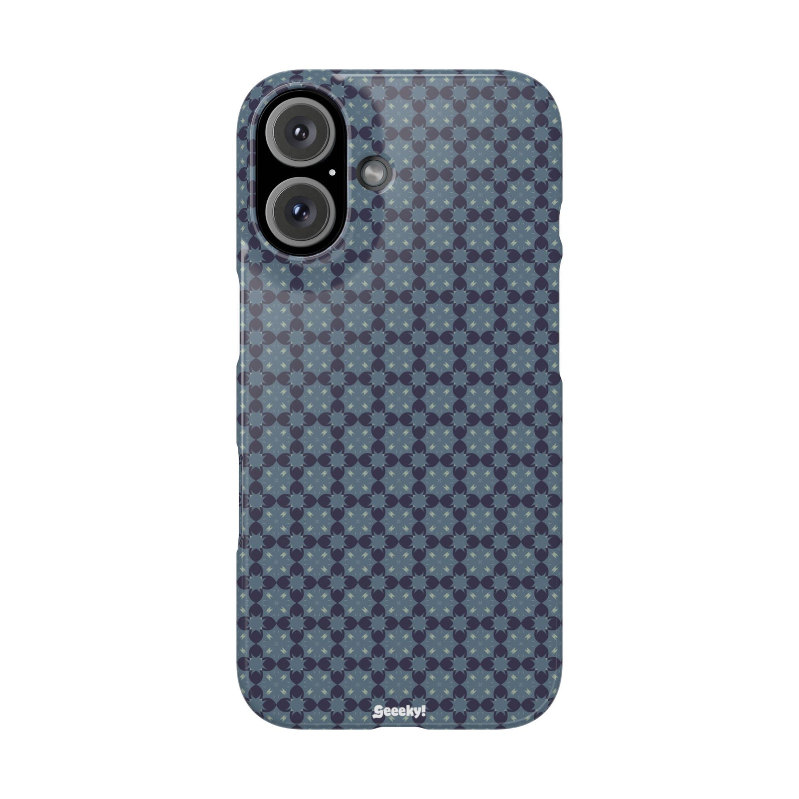 Blue Geometric Bliss – Slim iPhone Case