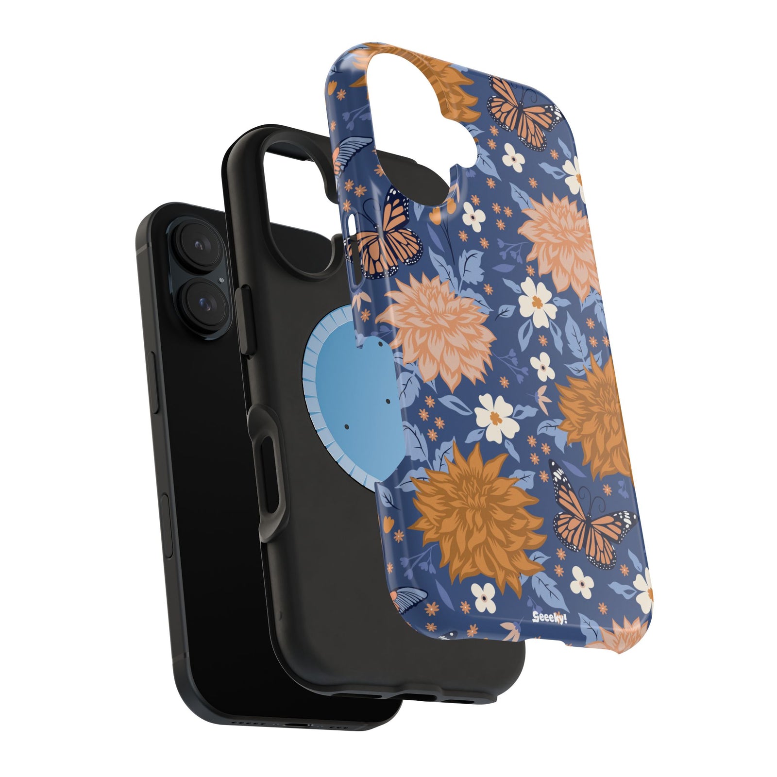 Floral Bliss – Magnetic Tough iPhone Case