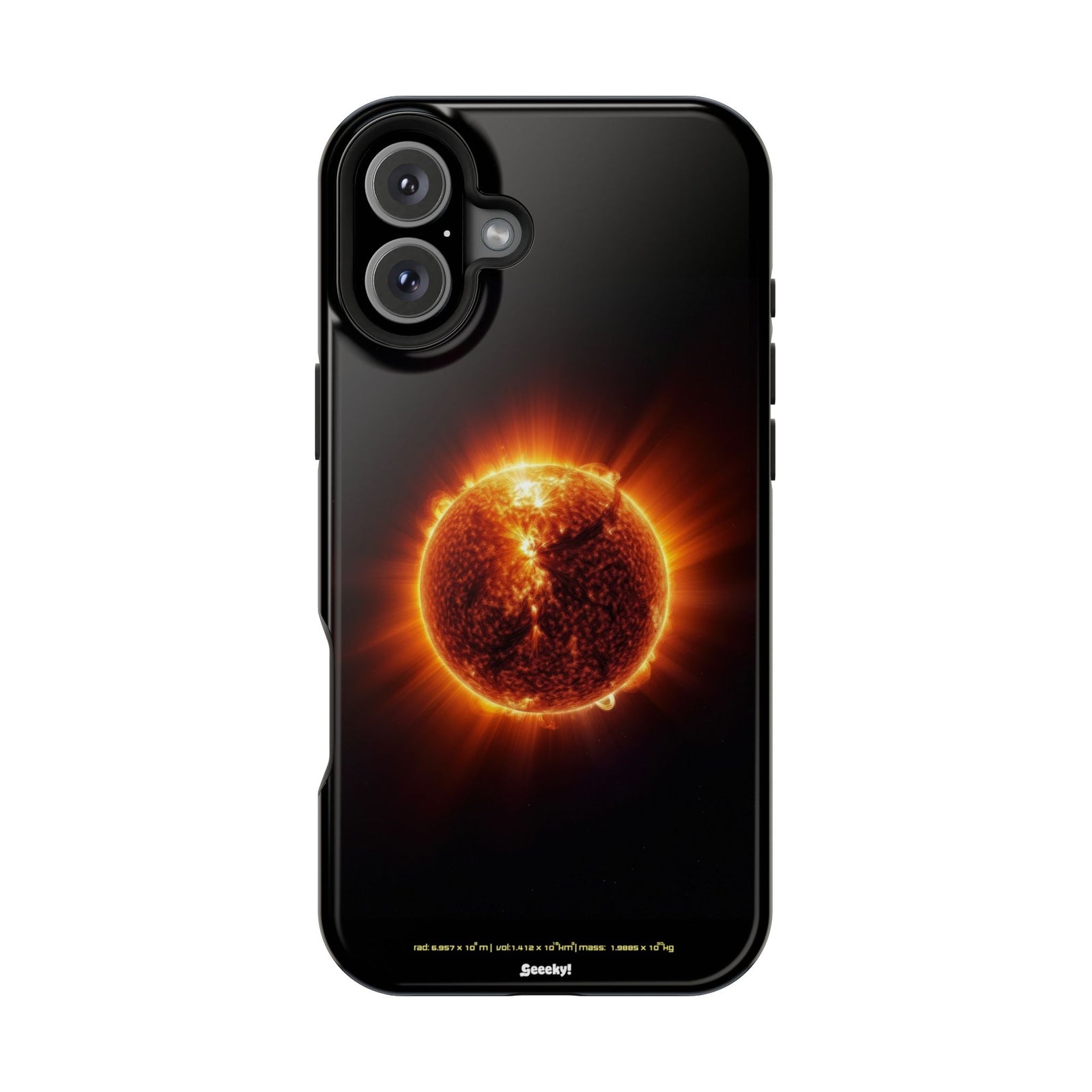 Red Solar Flare – Magnetic Tough iPhone Case