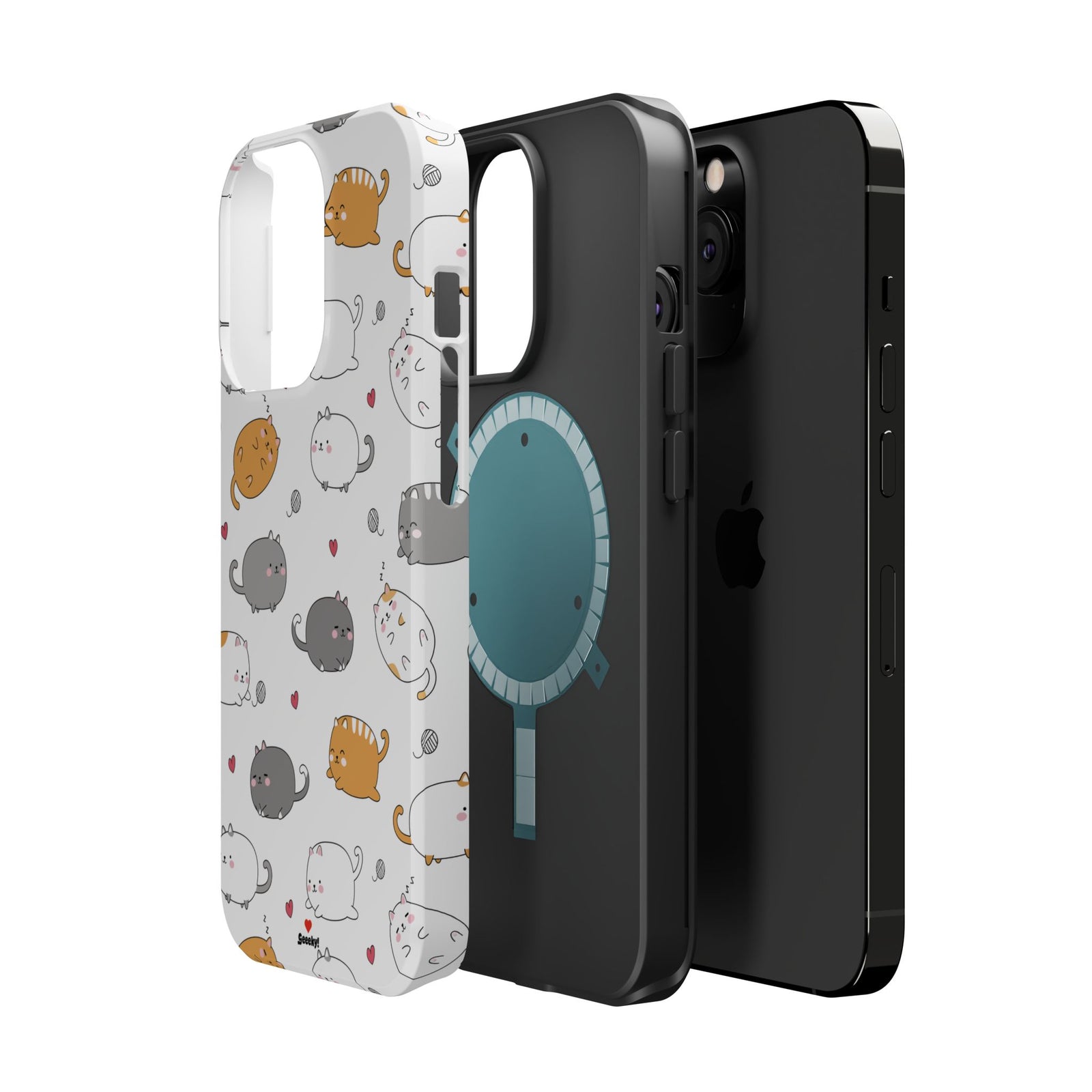 Chubby Cat Cuddle – Magnetic Tough iPhone Case