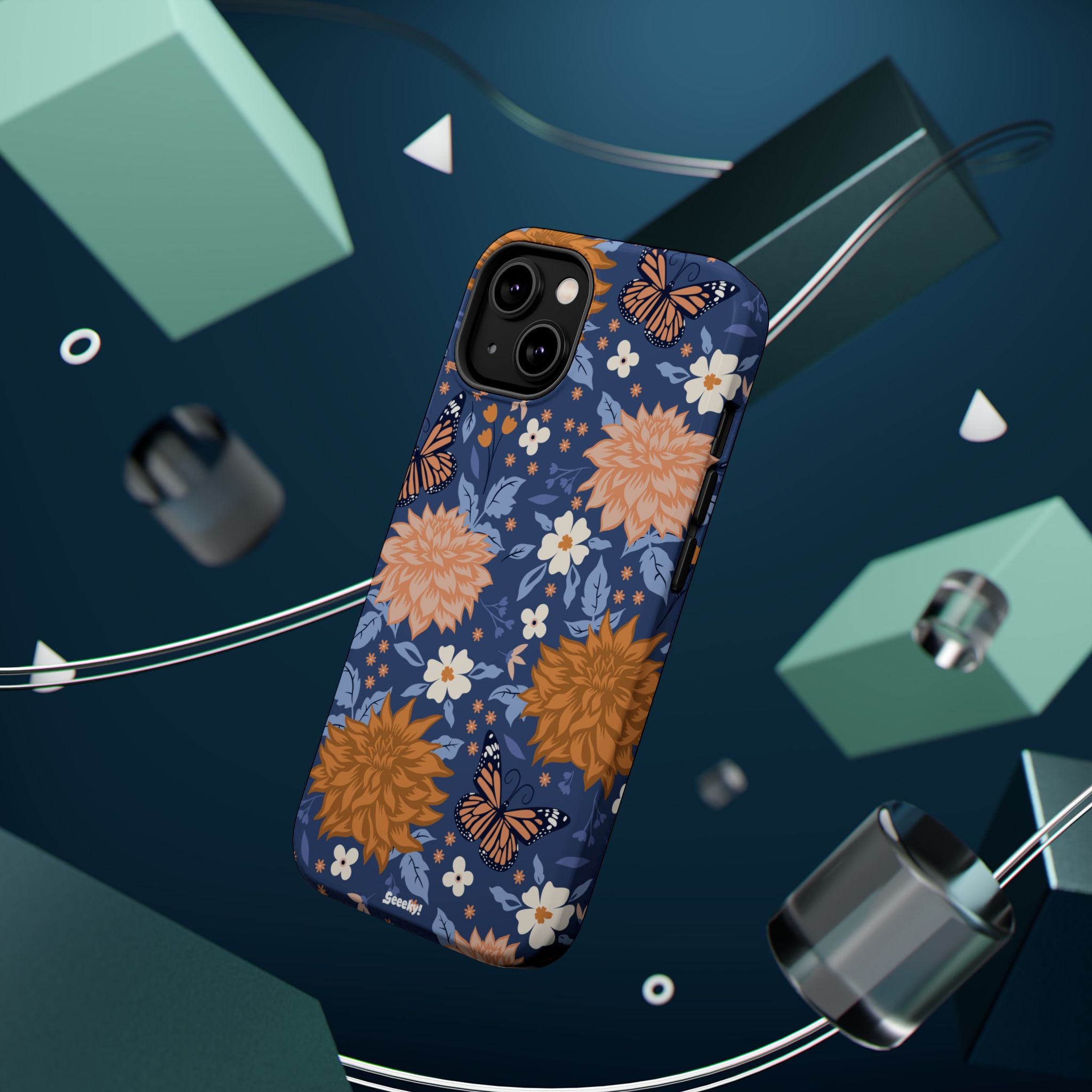 Floral Bliss – Magnetic Tough iPhone Case