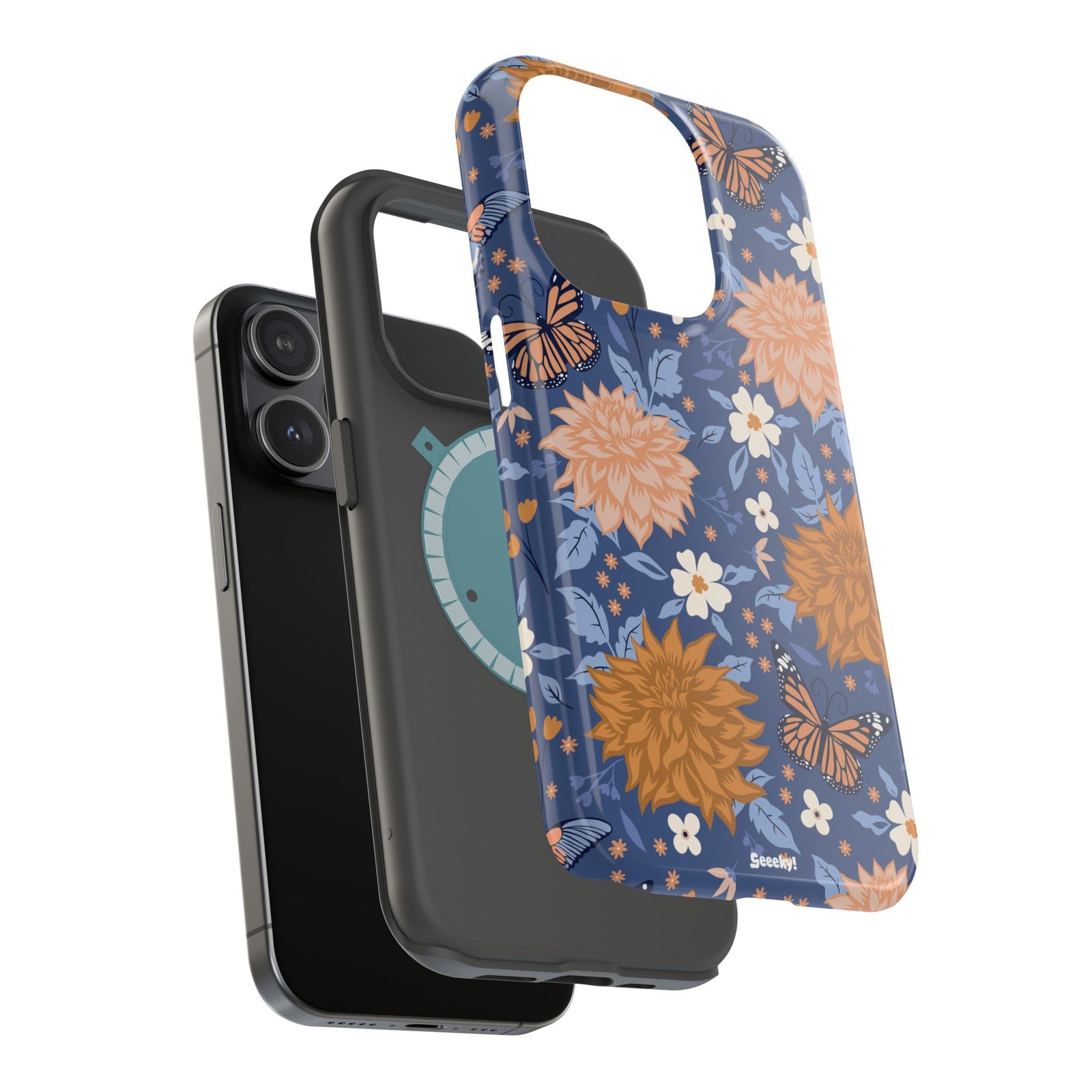 Floral Bliss – Magnetic Tough iPhone Case