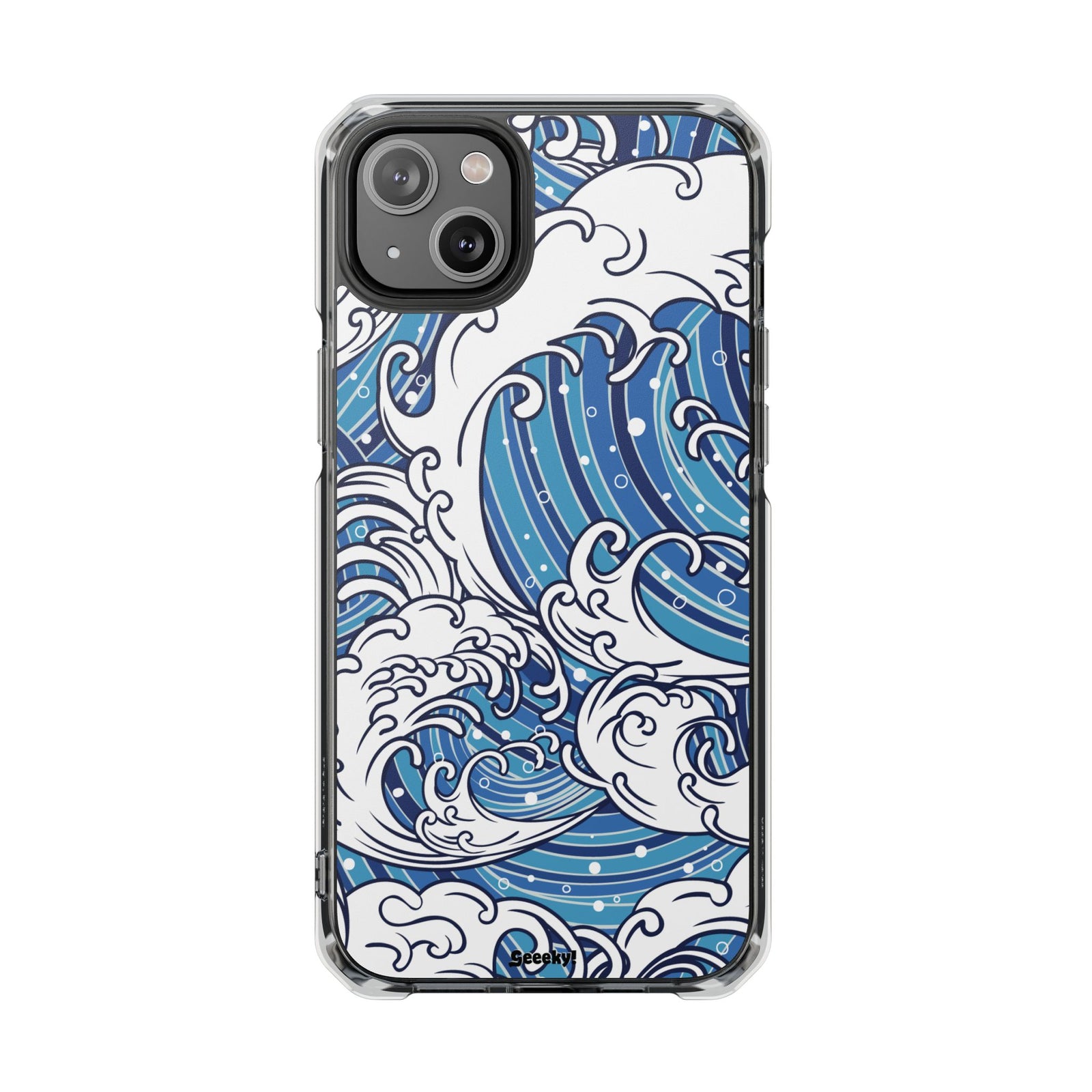 Umi-Nami – Japanese Wave - Magnetic Clear iPhone Case