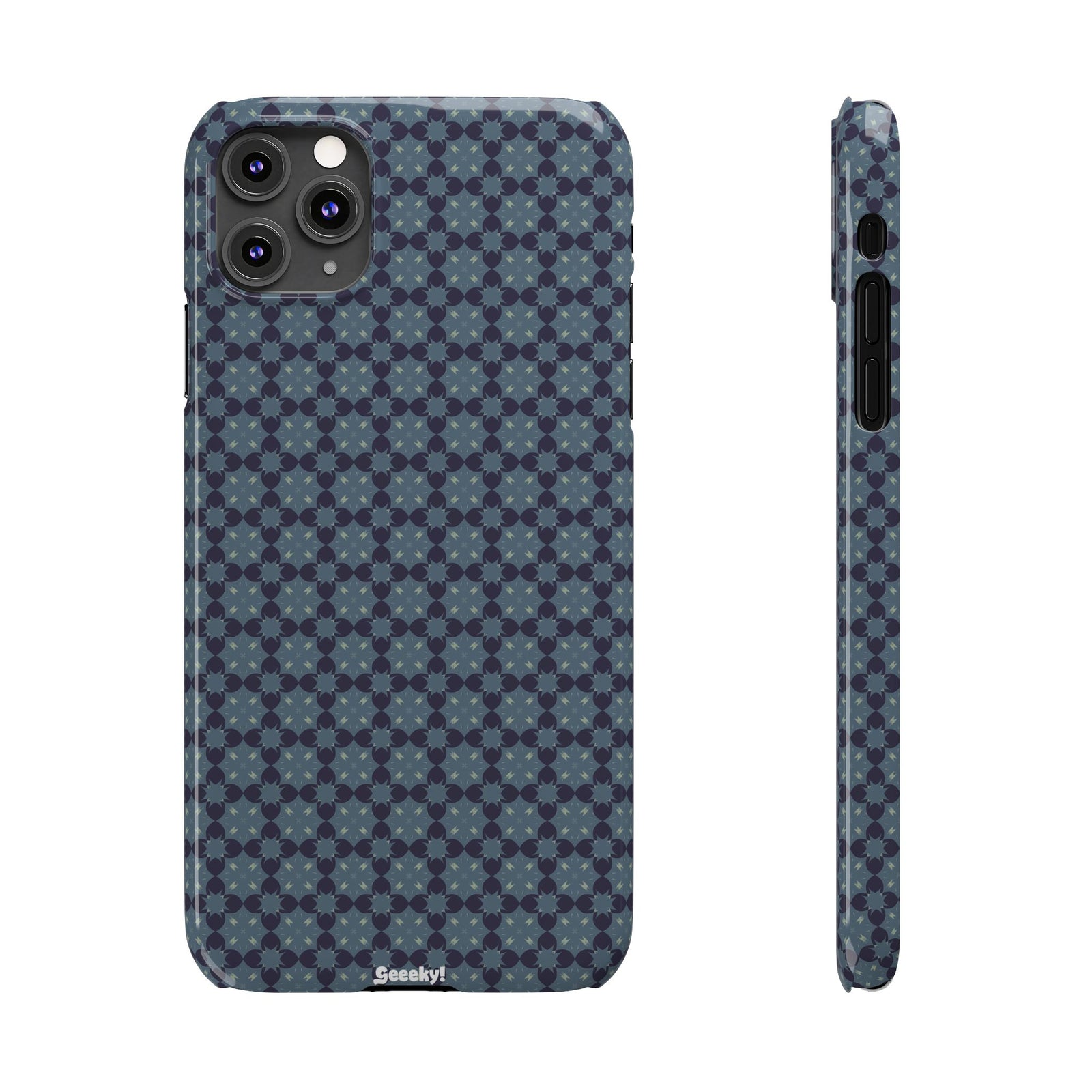 Blue Geometric Bliss – Slim iPhone Case