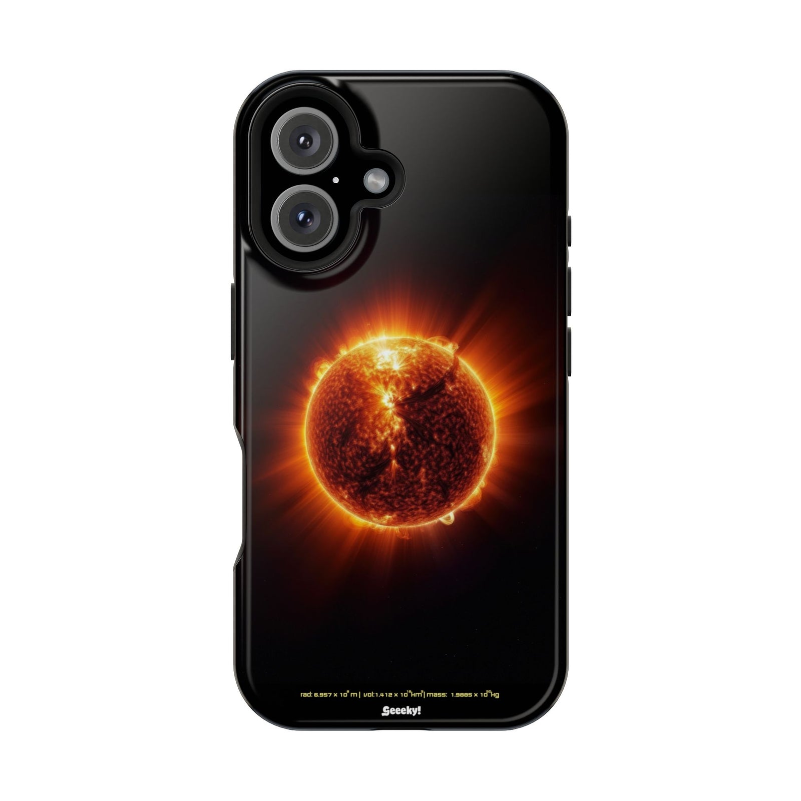 Red Solar Flare – Magnetic Tough iPhone Case