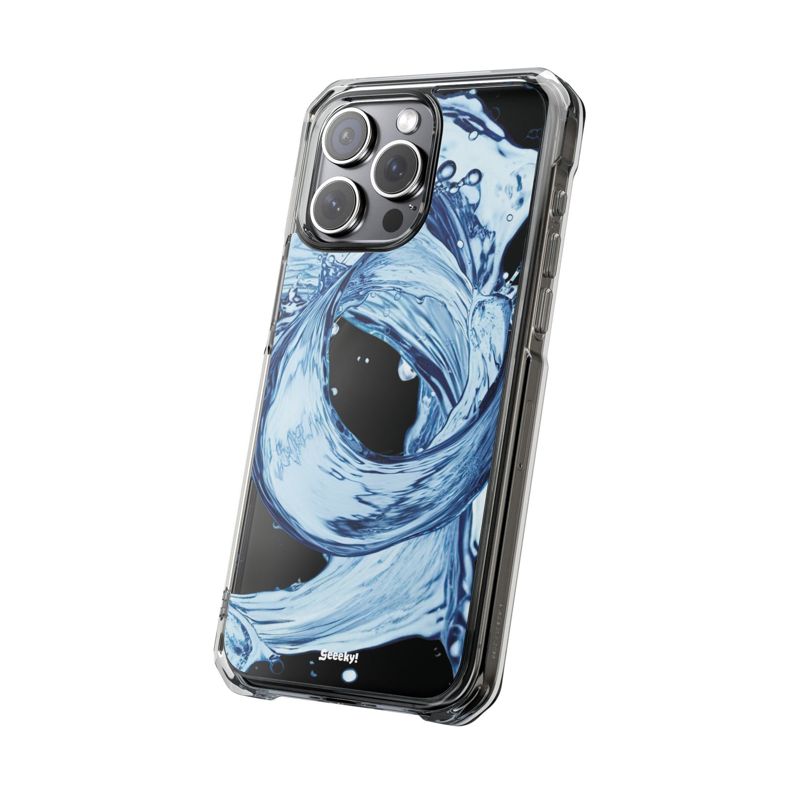 Aqua Surge - Magnetic Clear iPhone Case