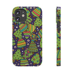 Joyful Christmas Trees – Slim iPhone Case