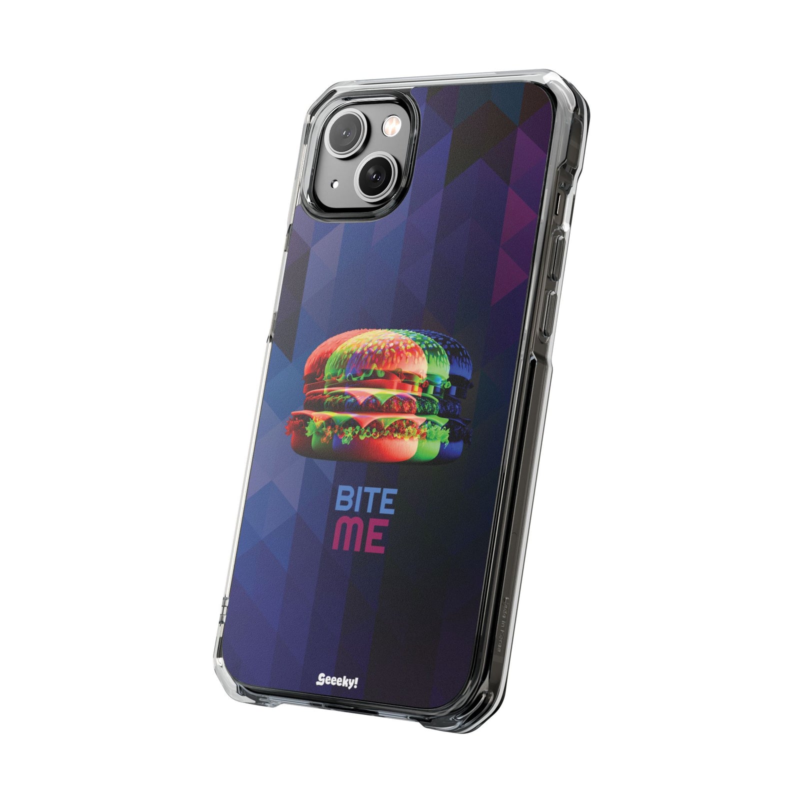 Prismatic Burger - Magnetic Clear iPhone Case