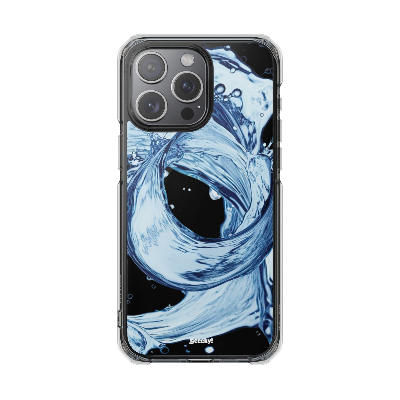 Aqua Surge - Magnetic Clear iPhone Case