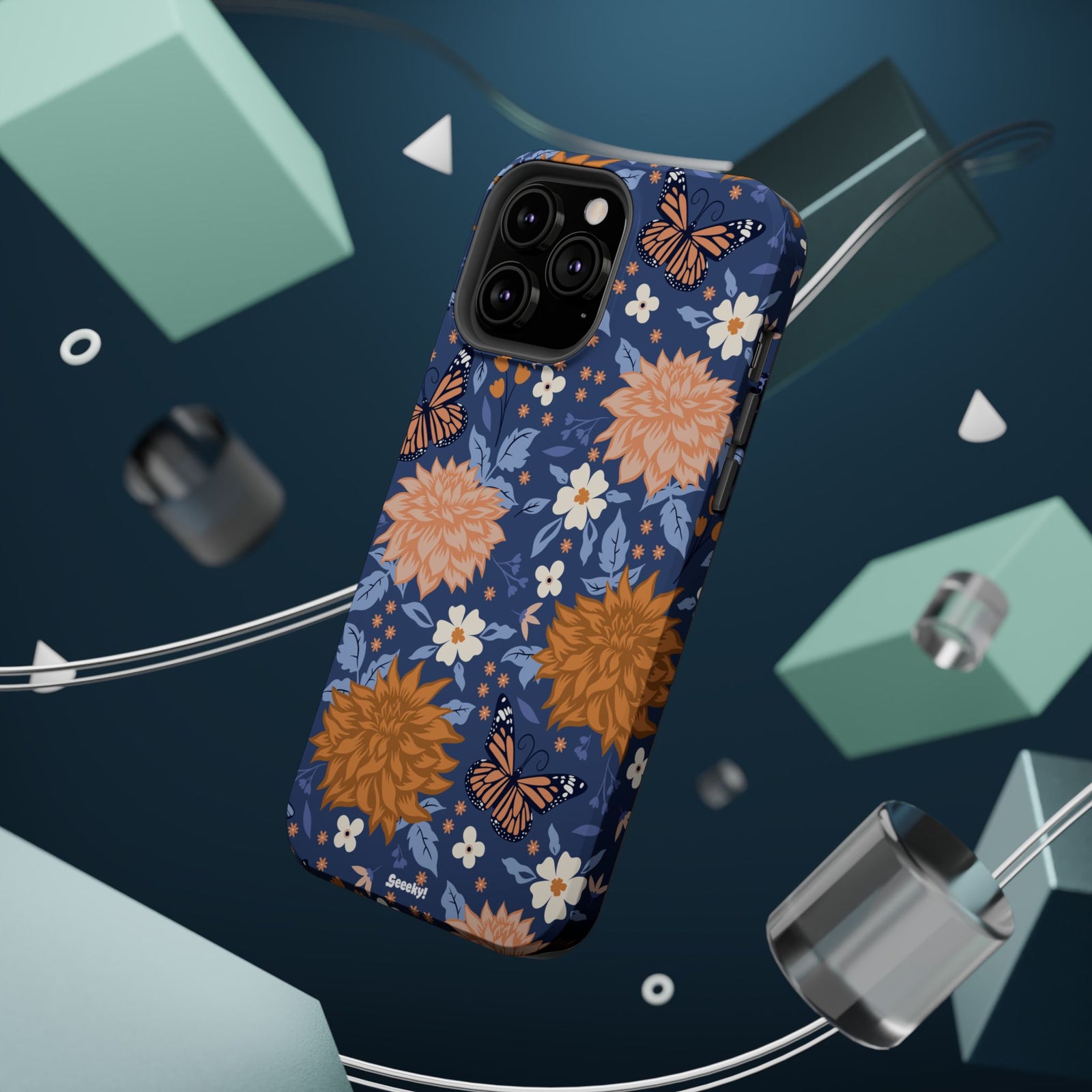 Floral Bliss – Magnetic Tough iPhone Case