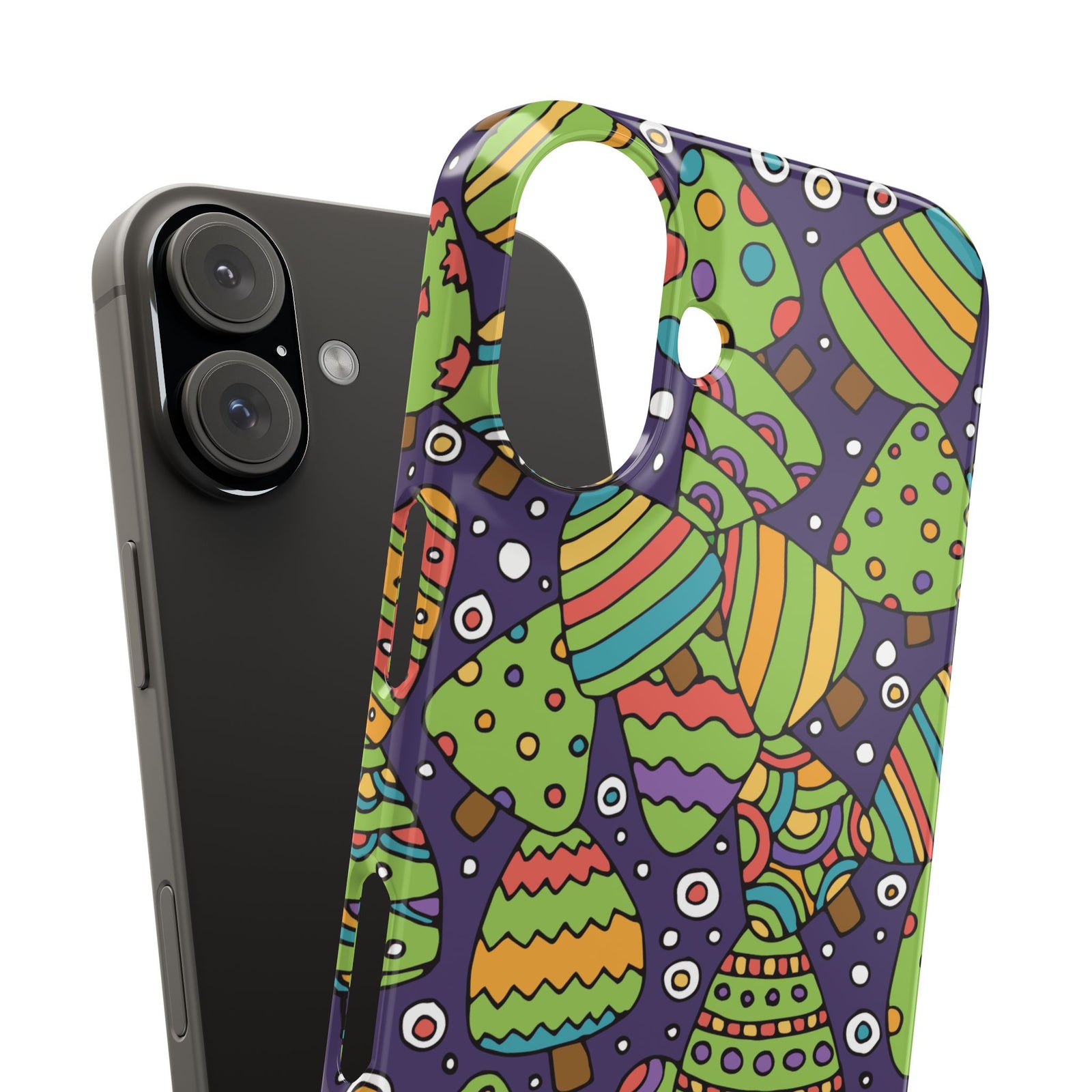 Joyful Christmas Trees – Slim iPhone Case