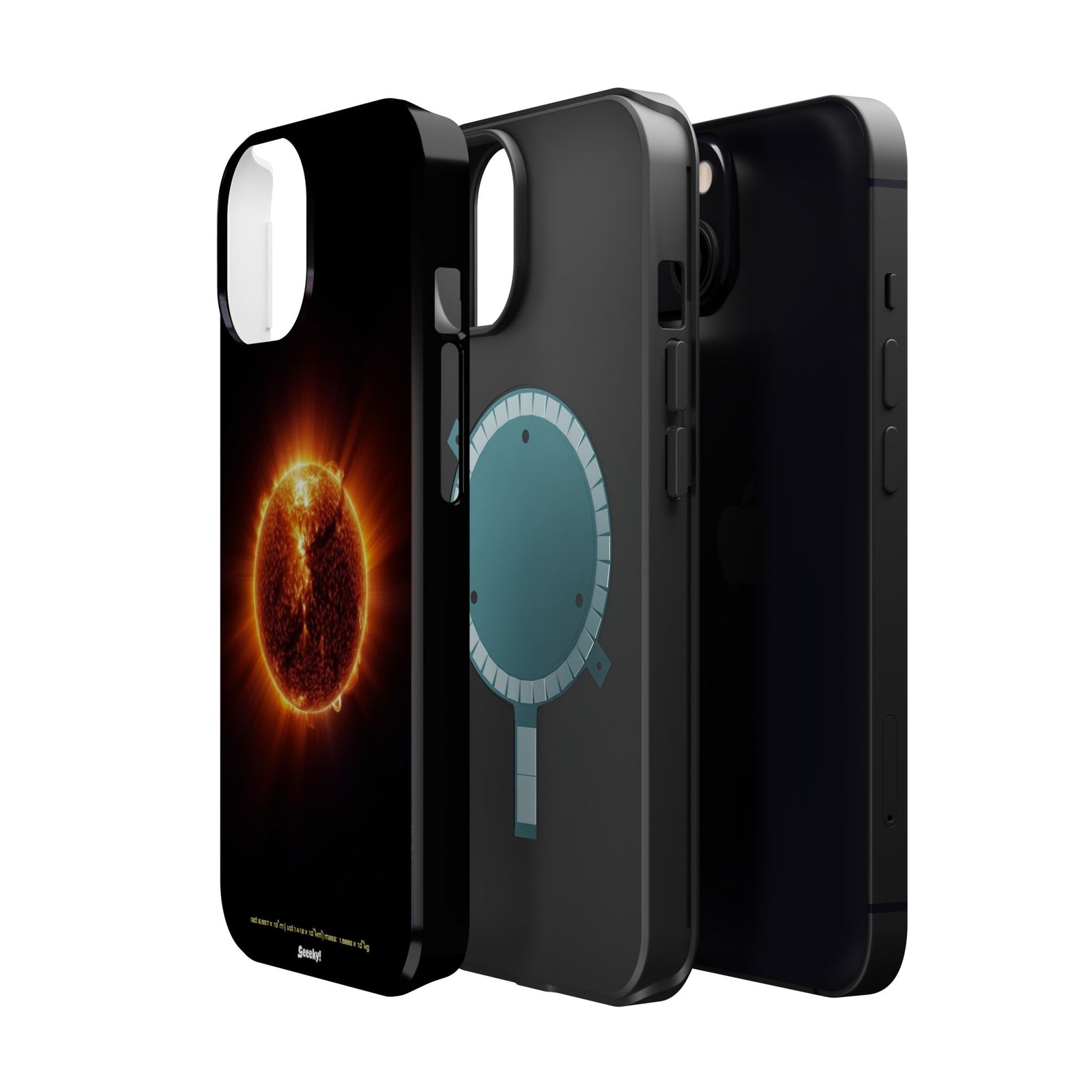 Red Solar Flare – Magnetic Tough iPhone Case