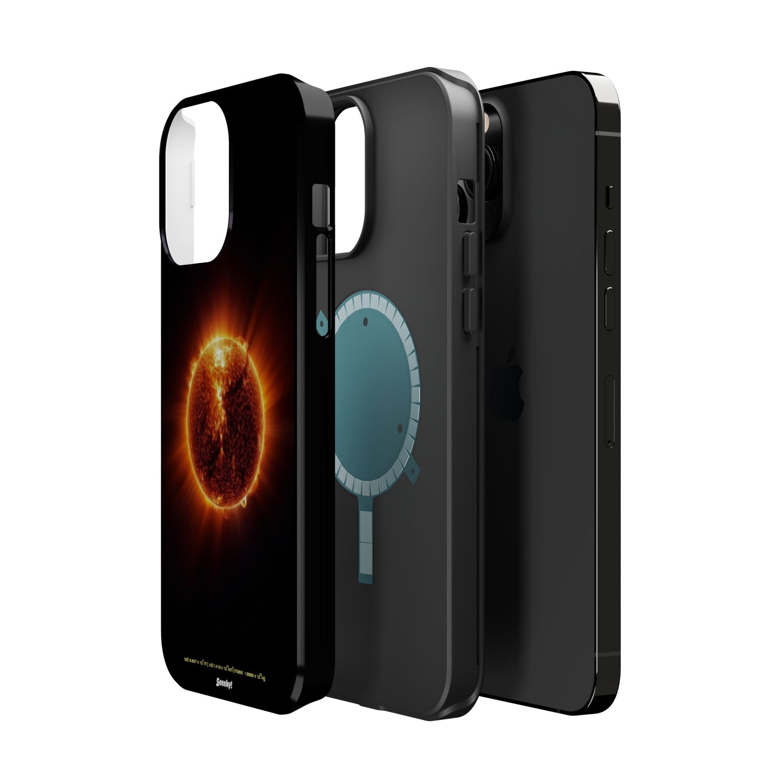 Red Solar Flare – Magnetic Tough iPhone Case