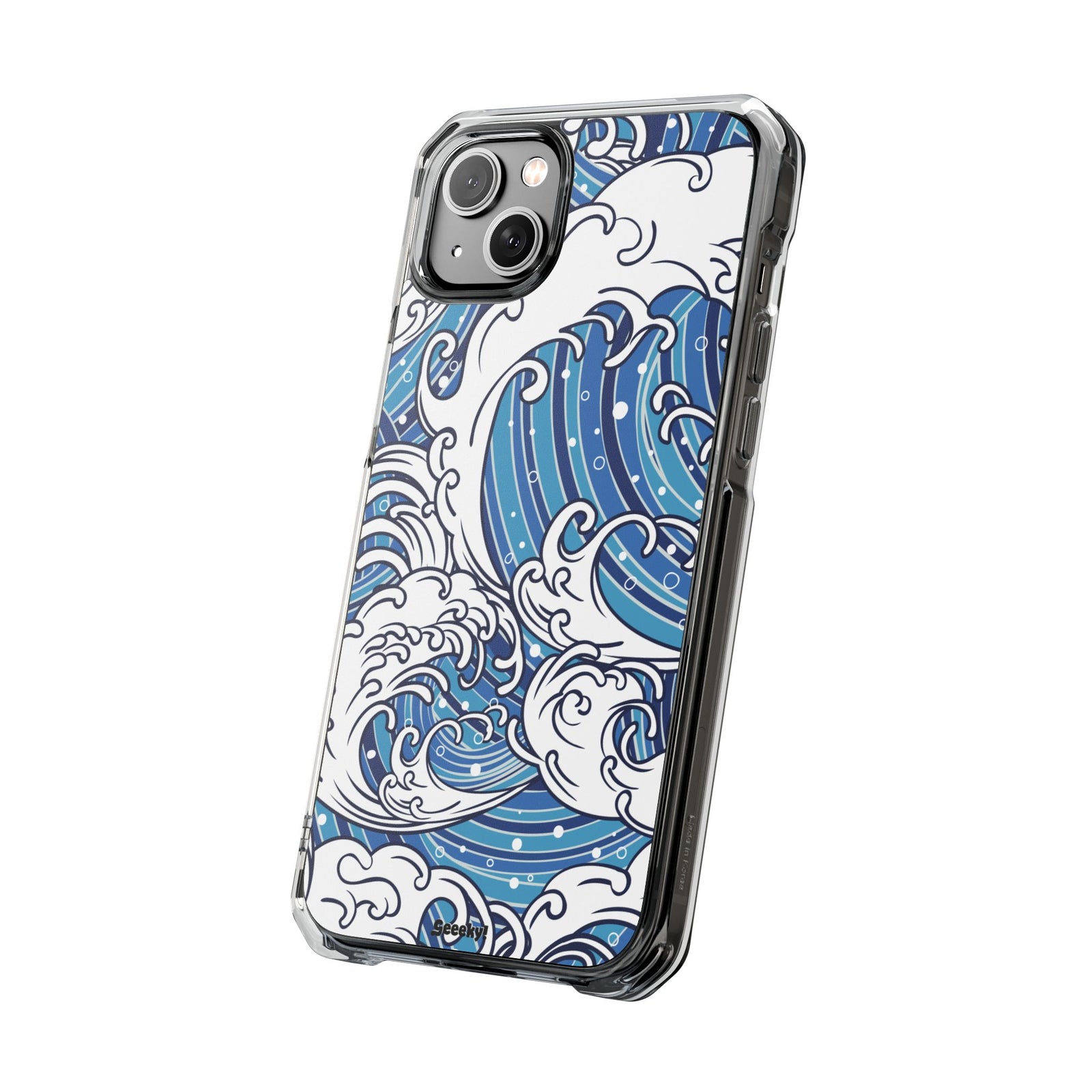 Umi-Nami – Japanese Wave - Magnetic Clear iPhone Case