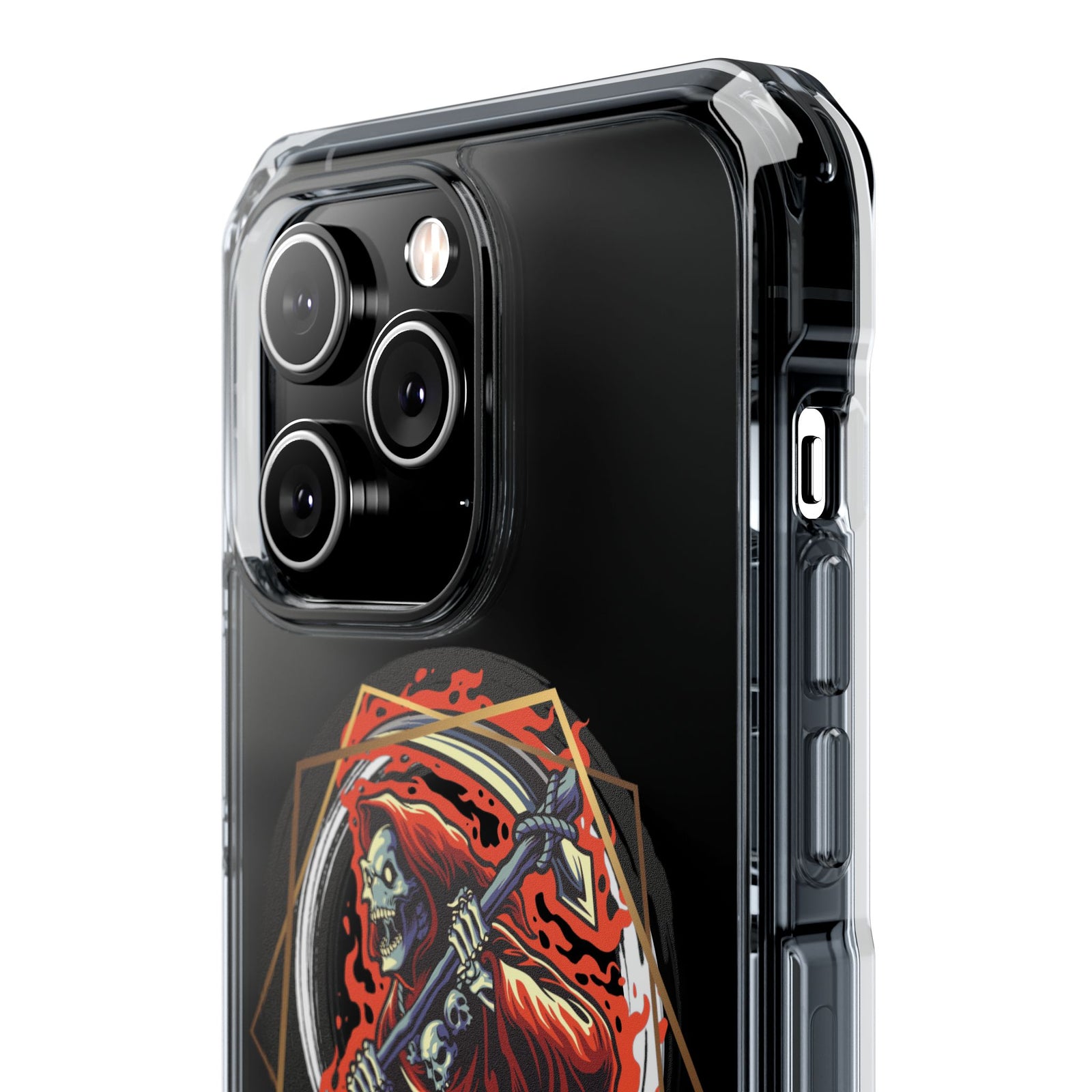 Fiery Reaper - Magnetic Clear iPhone Case