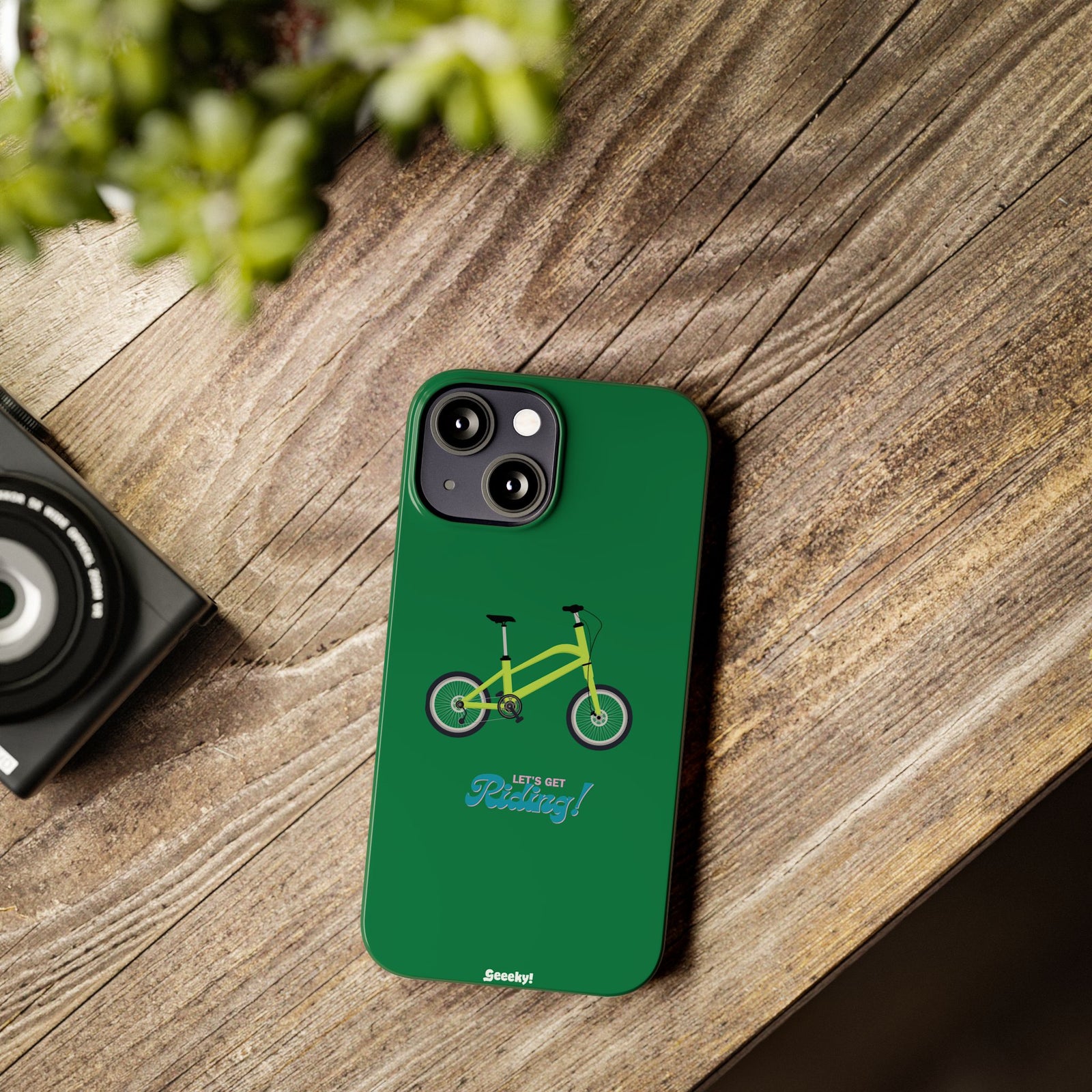 Riding in Racing Green – Slim iPhone Case