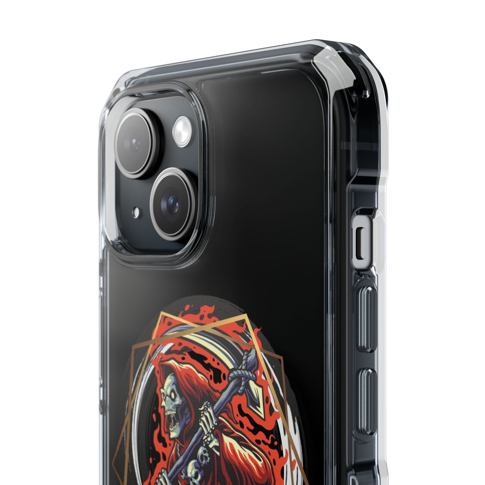 Fiery Reaper - Magnetic Clear iPhone Case